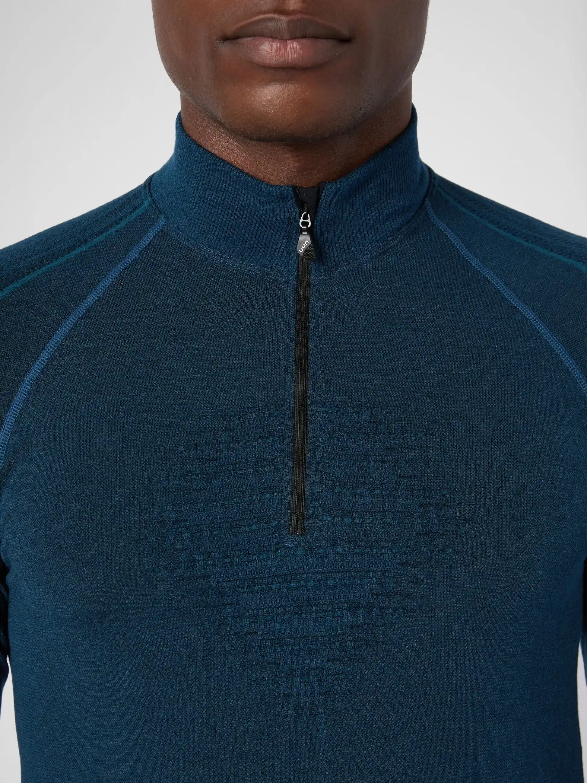 UYN Herren Evolutyon Biotech UW Shirt LG_SL Zip Up U100500K662 - Blau Poseidon GR. L/XL