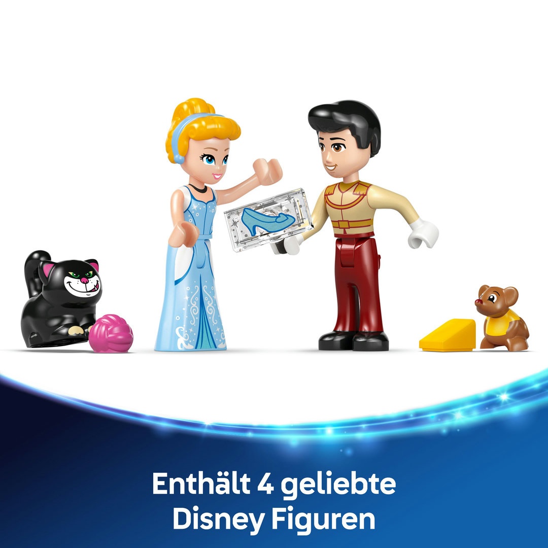 LEGO® Disney Prinzessin 43275 Cinderellas Schloss und Pferdekutsche