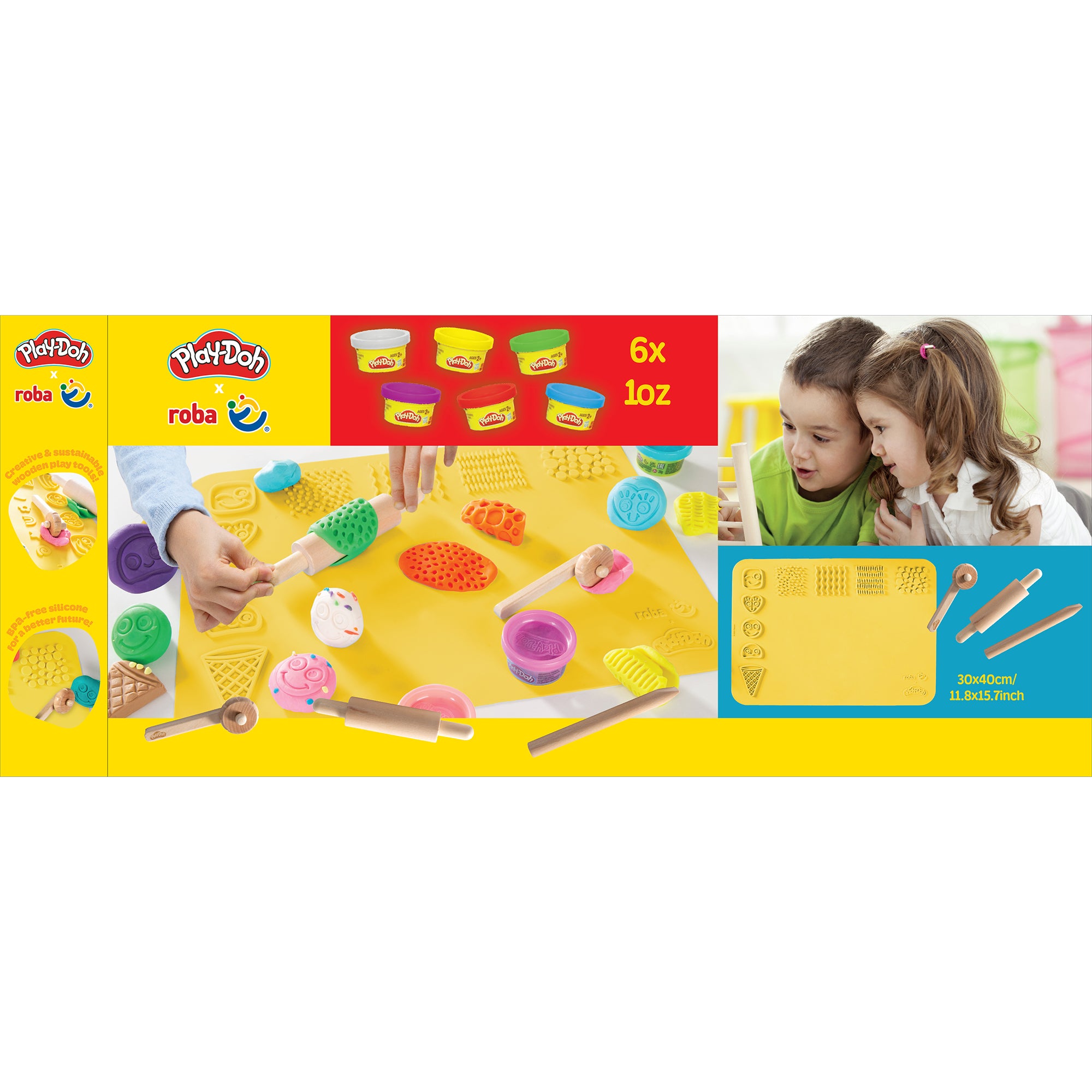 Roba 98157PD11 Spielset "roba x Play-Doh" PlayDoh bunt – Motorik & Lernen - Bild 13 Roba 98157PD11 Spielset "roba x Play-Doh" PlayDoh bunt – Motorik & Lernen - Produktbild 13