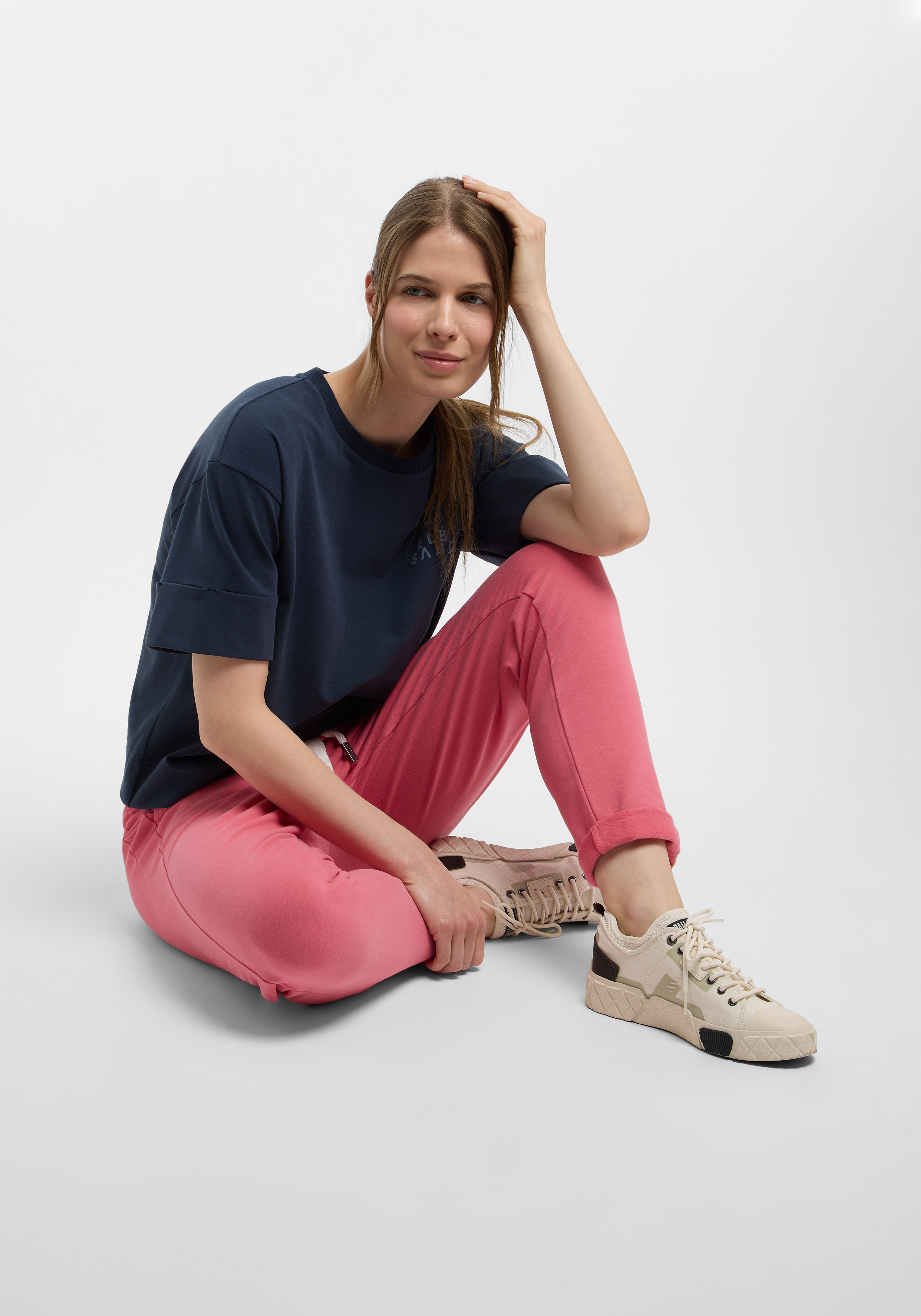 Elbsand 70115/5121 SWEATHOSE, BRINJA, VINTAGE ROSE Elbsand 70115/5121 SWEATHOSE, BRINJA, VINTAGE ROSE