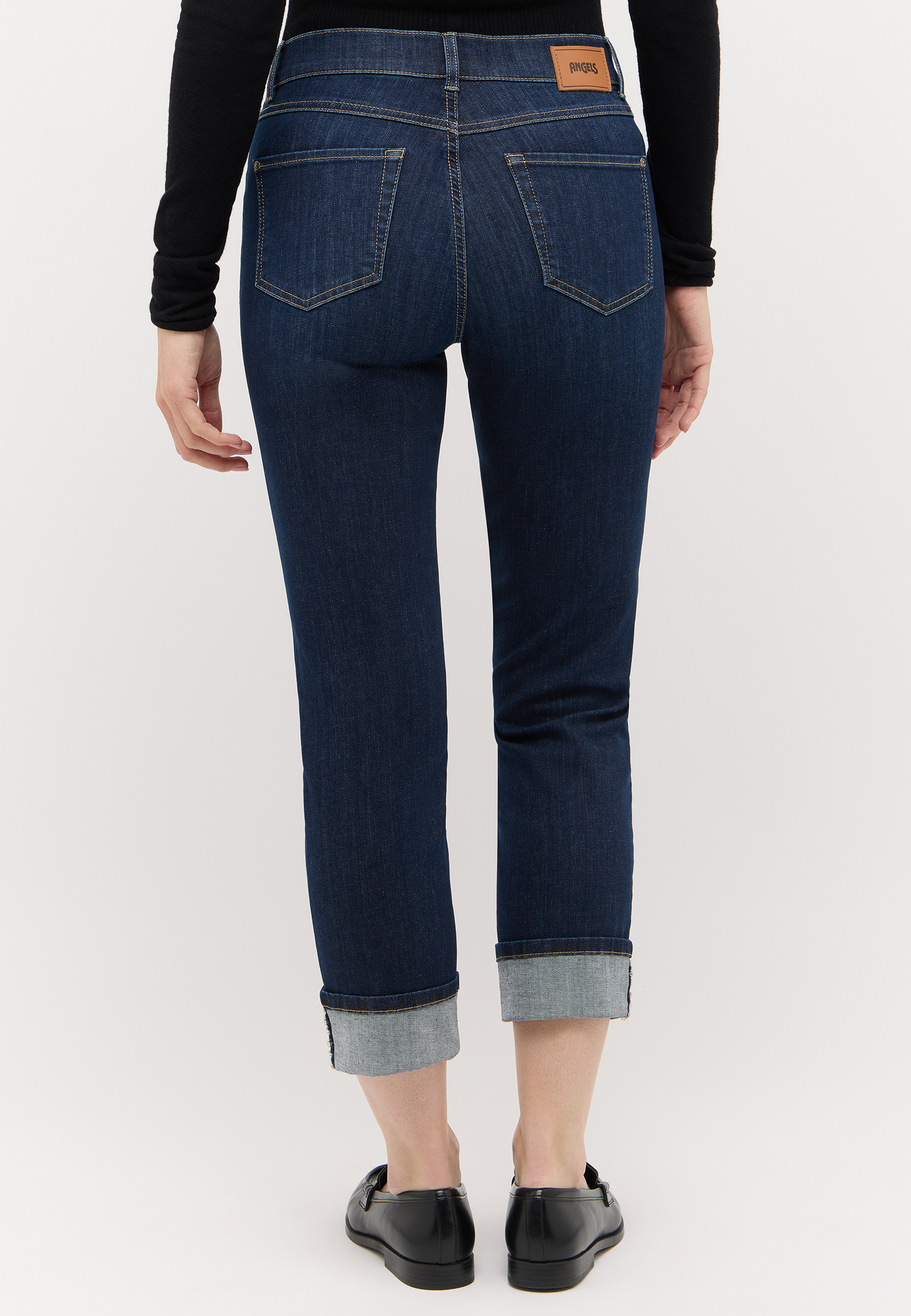 ANGELS 346346700 Damen Jeans Cira Glow 7/8 Slim Fit - Dunkelblau