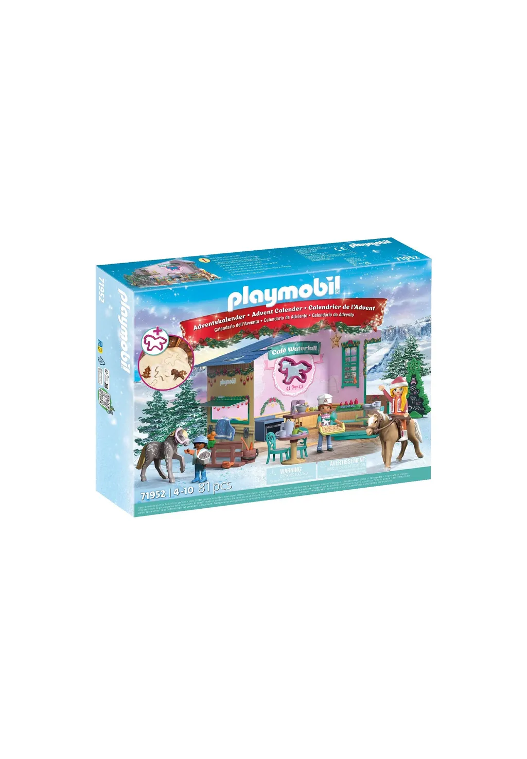 PLAYMOBIL 71952 Adventskalender: Weihnachtsbacken im Reitercafé