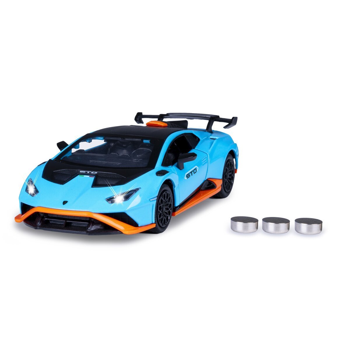 JAMARA Lamborghini Huracán STO Diecast 1:32 blau inkl. Knopfzellen ab 3 Jahren JAMARA Lamborghini Huracán STO Diecast 1:32 blau inkl. Knopfzellen ab 3 Jahren