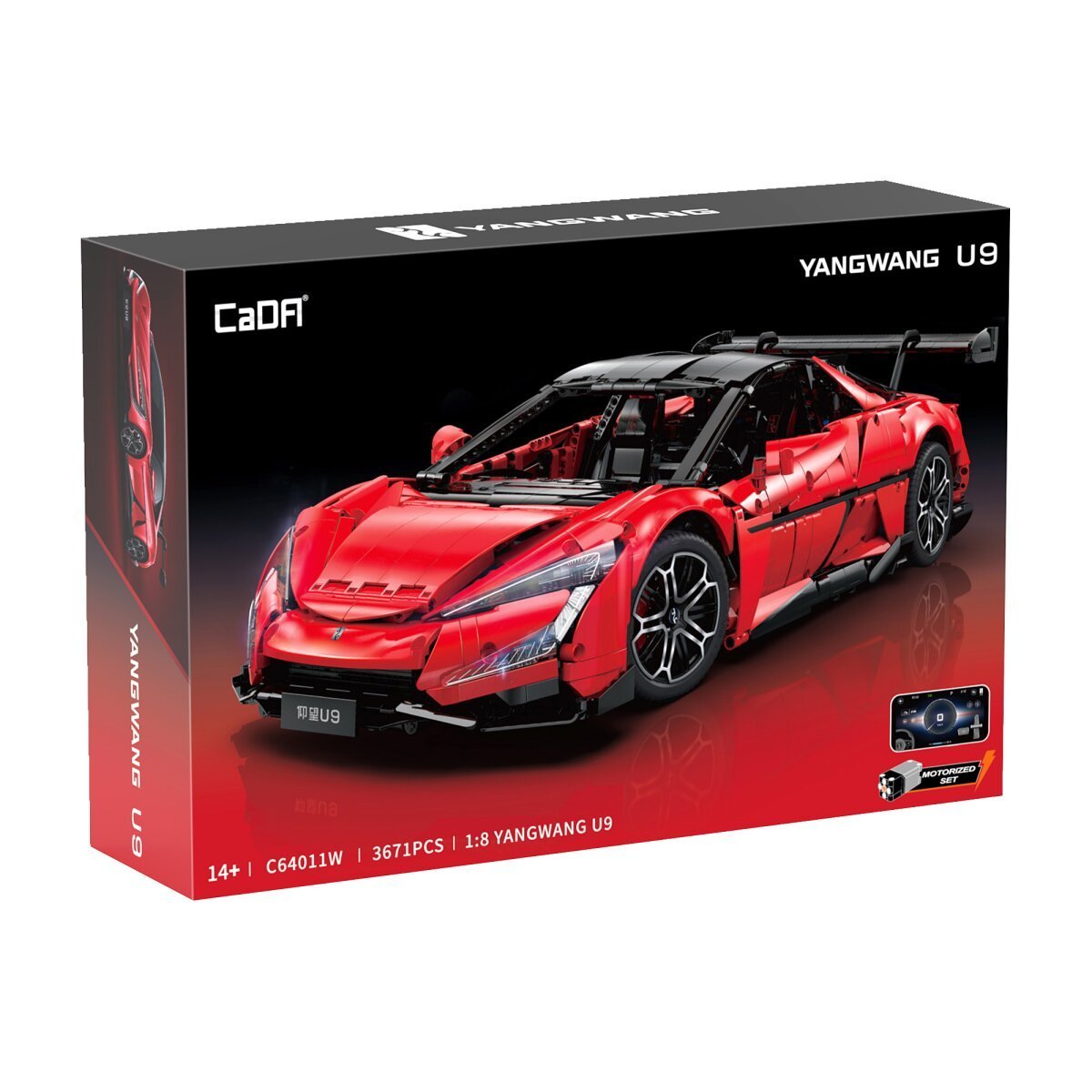 JAMARA CaDA YangWang U9 1:8 rot Bricks ab 14 Jahren
