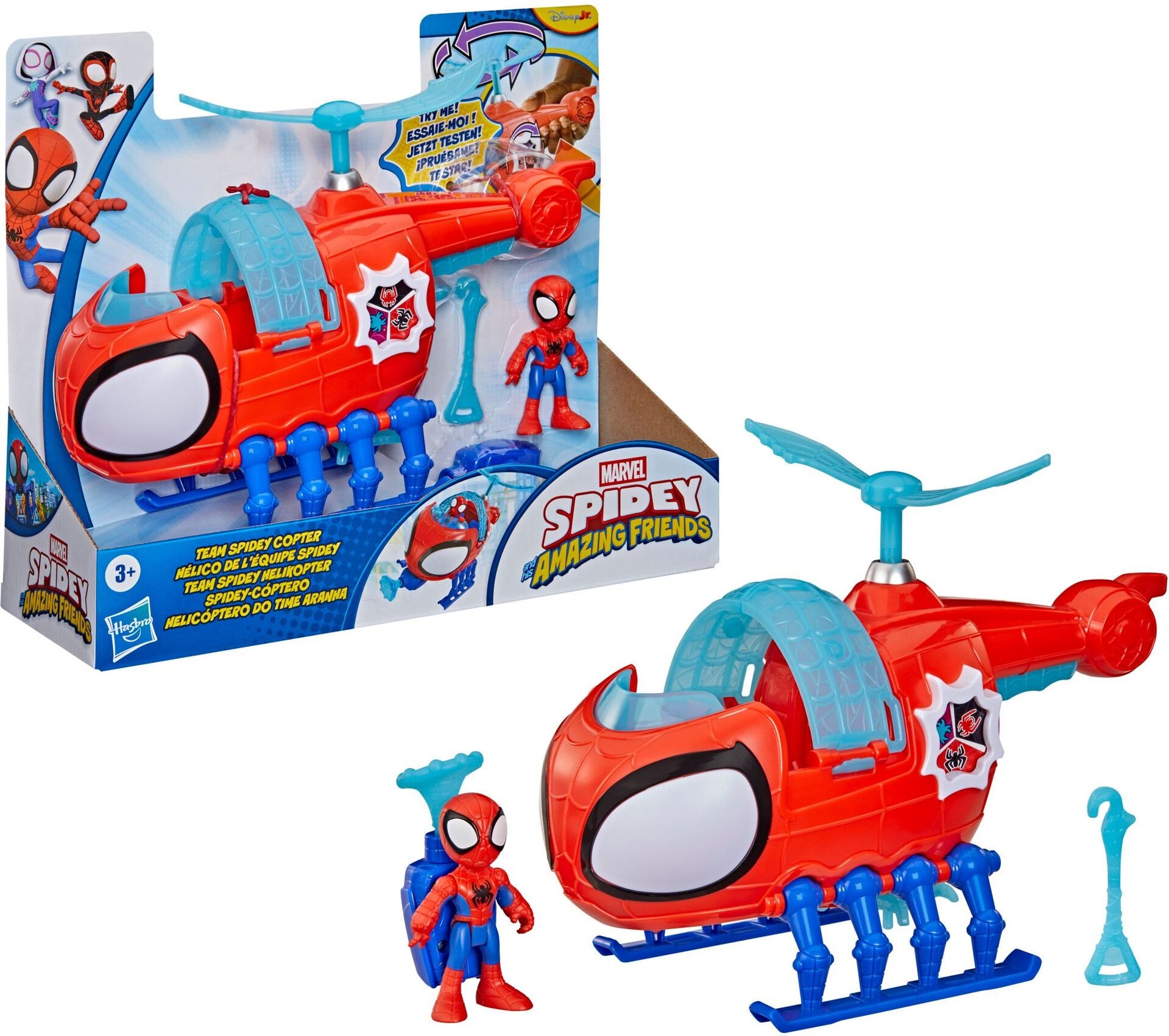 Spidey and his amazing Friends Team Spidey Copter - Hasbro - HASBRO G19695L0 Produktfoto - Hasbro - Spidey and his amazing Friends Team Spidey Copter - Modell HASBRO G19695L0