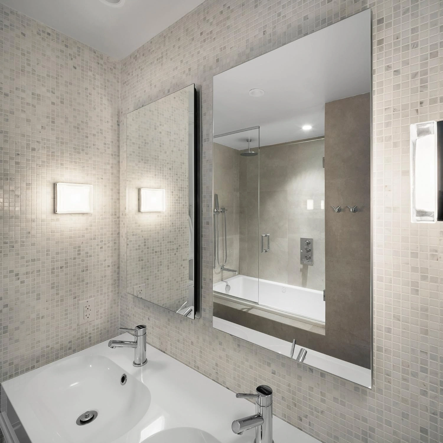 VIESTA® H580SP Infrarotheizung Spiegel Wandheizung 580 W – 2-in-1 Spiegelheizung mit Infrarotwärme