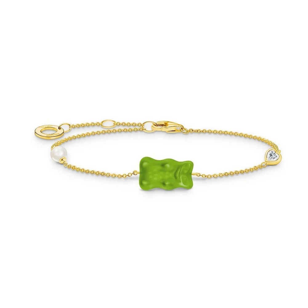 Thomas Sabo Armband Haribo Mit Stein Länge 19 Cm Grün Gold A2151-445-6-L19V