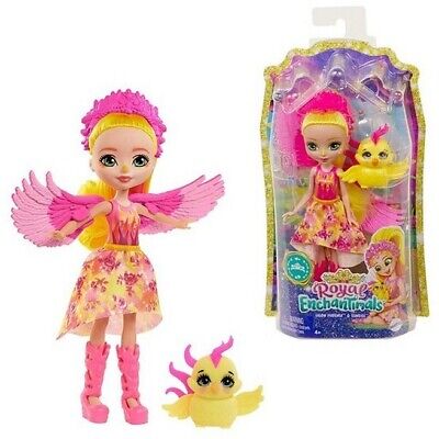 Enchantimals Royals Phoenix Puppe mit Vogelfreund Enchantimals Royals Phoenix Puppe mit Phoenix-Vogelfreund und königlichem Outfit