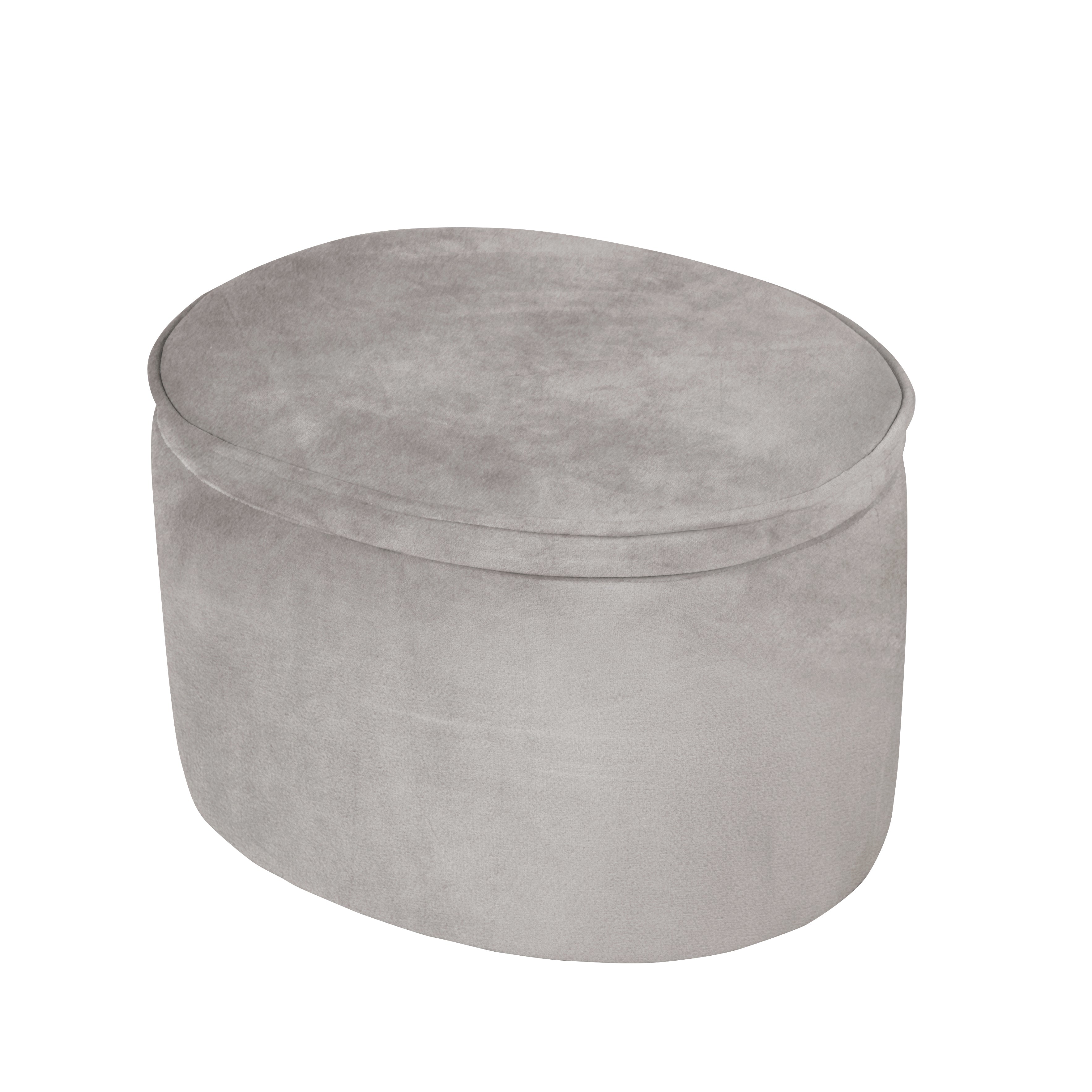 Roba 450140GA Kinderhocker oval mit Aufbewahrung grau – Spielmöbel - Bild 4 Roba 450140GA Kinderhocker oval mit Aufbewahrung grau – Spielmöbel - Produktbild 4