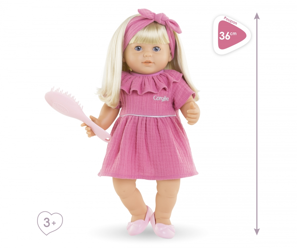 Corolle Jade. blond Puppe, Spielzeug, Werkzeug, Zahnbürste, Gesicht