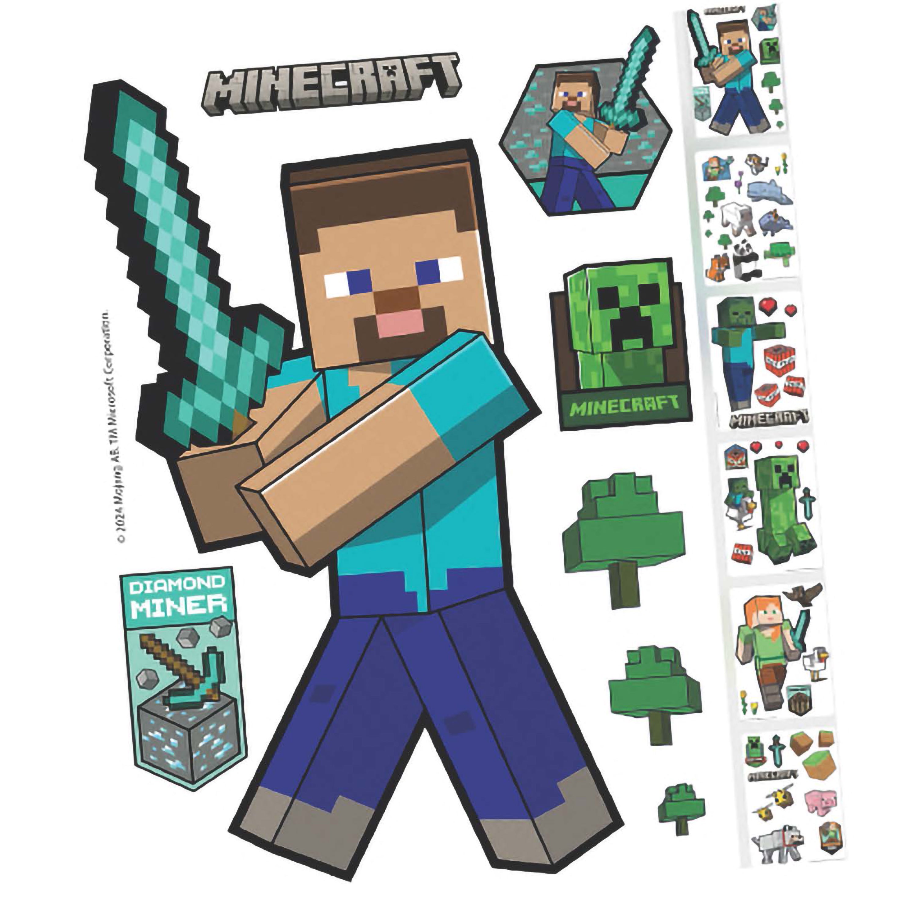 Roba 884401MC WANDTATTOOS, STICKER MINECRAFT-CHARAKTER – Sonstiges - Sonstiges - Produktbild 1