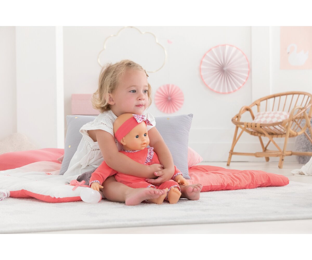 Corolle Lila Chérie Kissen, Dekoration für Zuhause, Portrait, Sitzend, Innenarchitektur