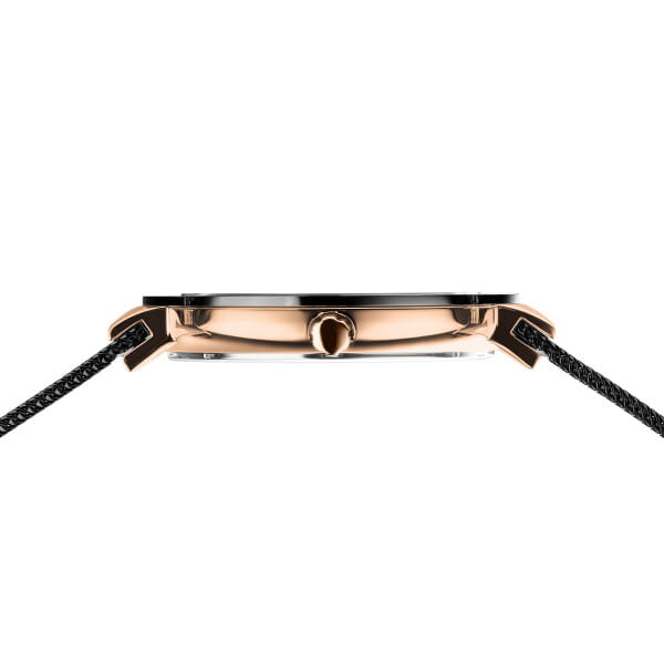 Bering 11435-166 Damenuhr, Milanaise/Keramik, Schwarz