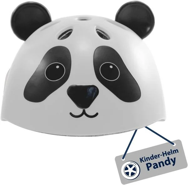 Kinderhelm Pandy, schwarz-weiß, Gr. 48-52 Kinderhelm Pandy, schwarz-weiß, Gr. 48-52