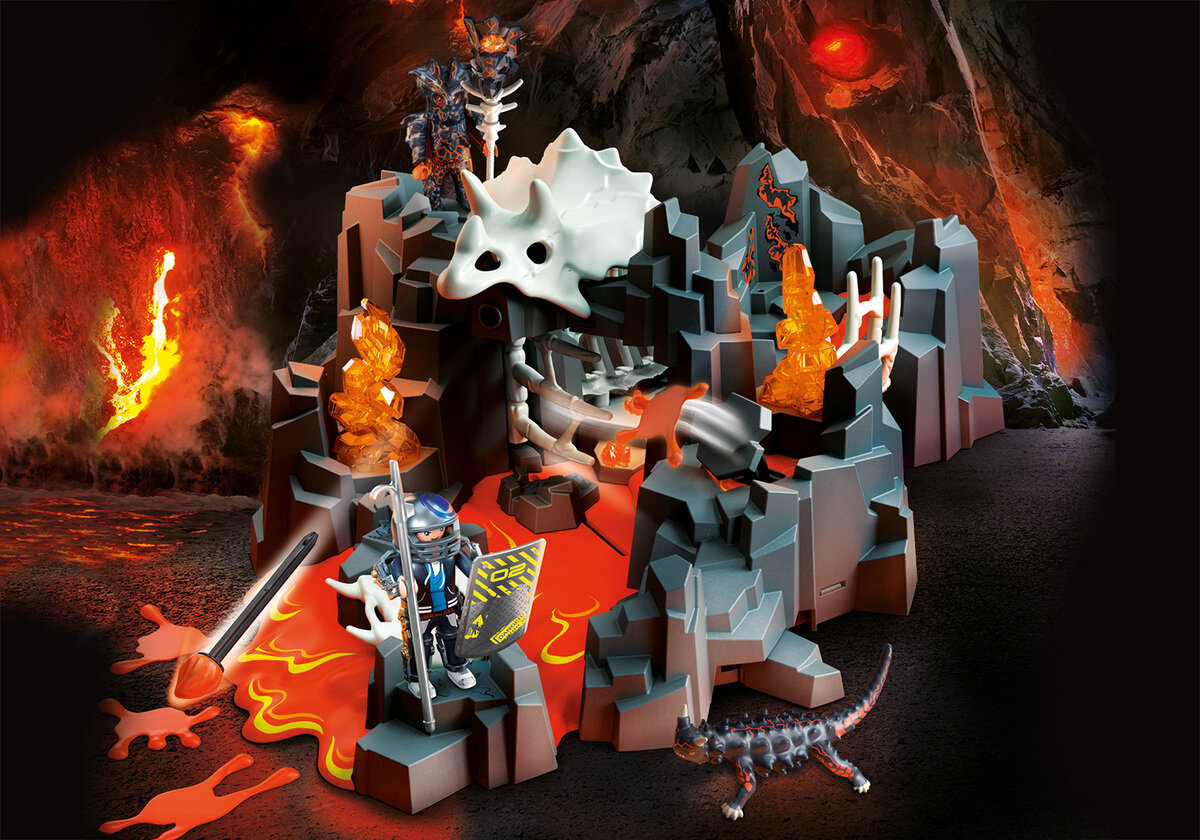 PLAYMOBIL 70926 Wächter der Lavaquelle Berg, Natur, Draußen, Dinosaurier, Reptil