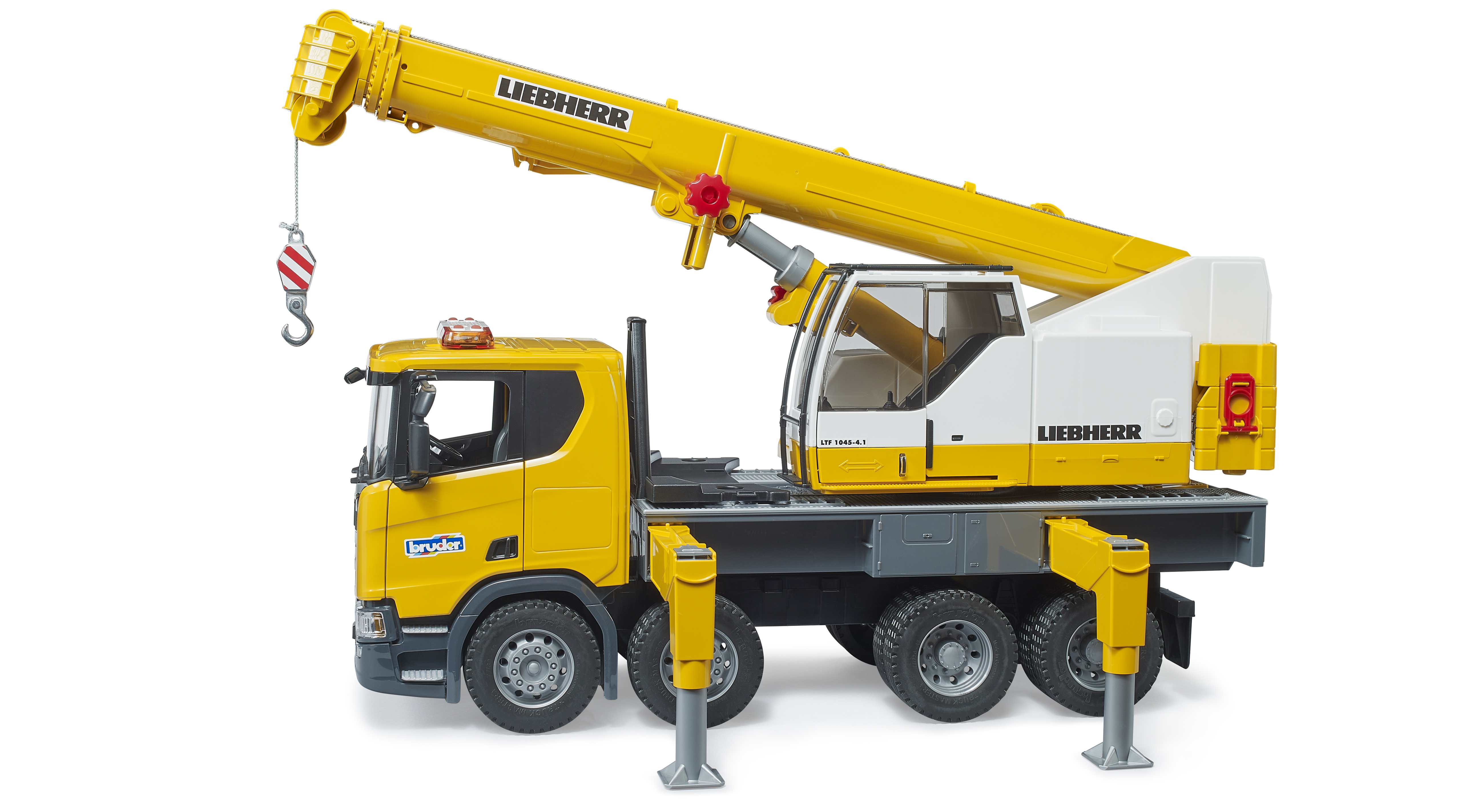 BRUDER 03571 - Scania Super 560R Liebherr Kran-LKW mit Light & Sound Modul - Bild 2