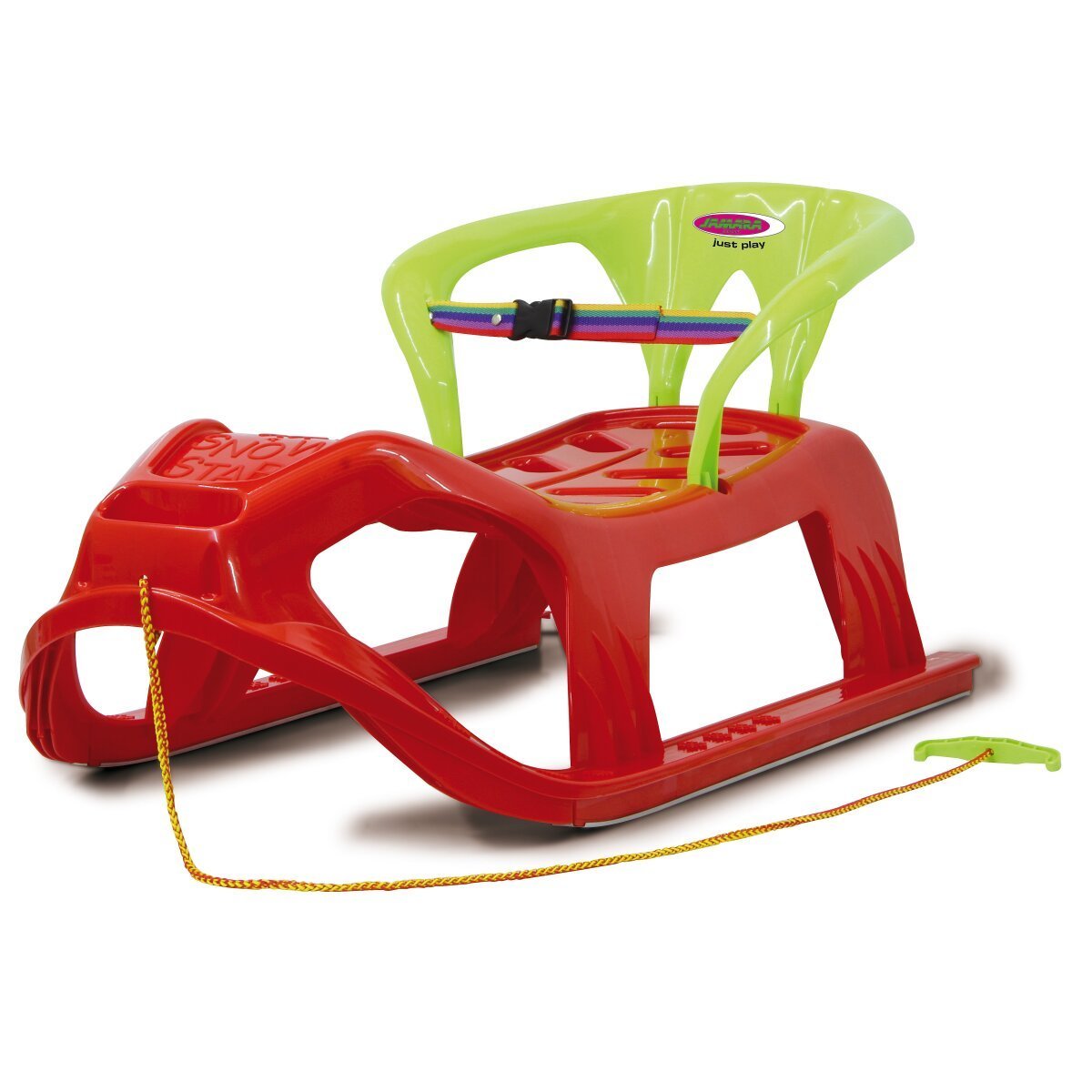 JAMARA Snow Play Schlitten Snow-Star 90cm rot mit Lehne ab 3 Jahren JAMARA Snow Play Schlitten Snow-Star 90cm rot mit Lehne ab 3 Jahren