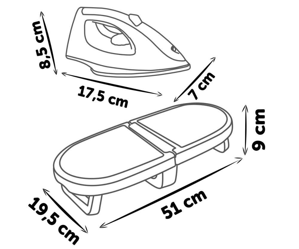 Smoby Smoby Tefal Bügelbrett faltbar
