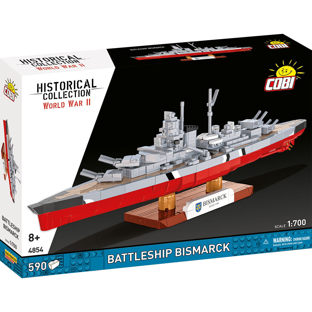 COBI 4854 - WWII - Battleship Bismarck - Maßstab 1:7