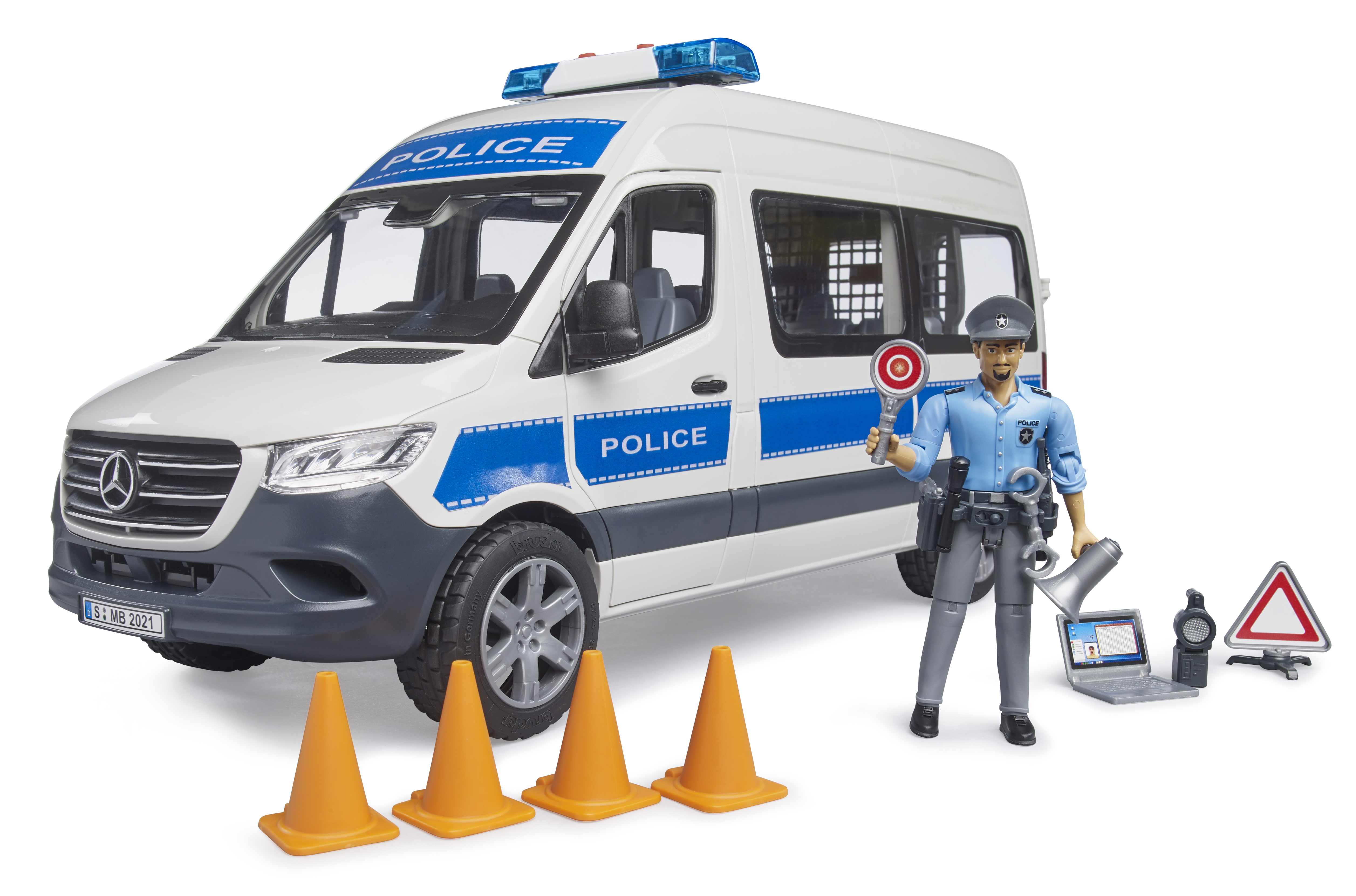 BRUDER 02683 - MB Sprinter Polizei Einsatzfahrzeug mit Light & Sound Modul - Bild 2
