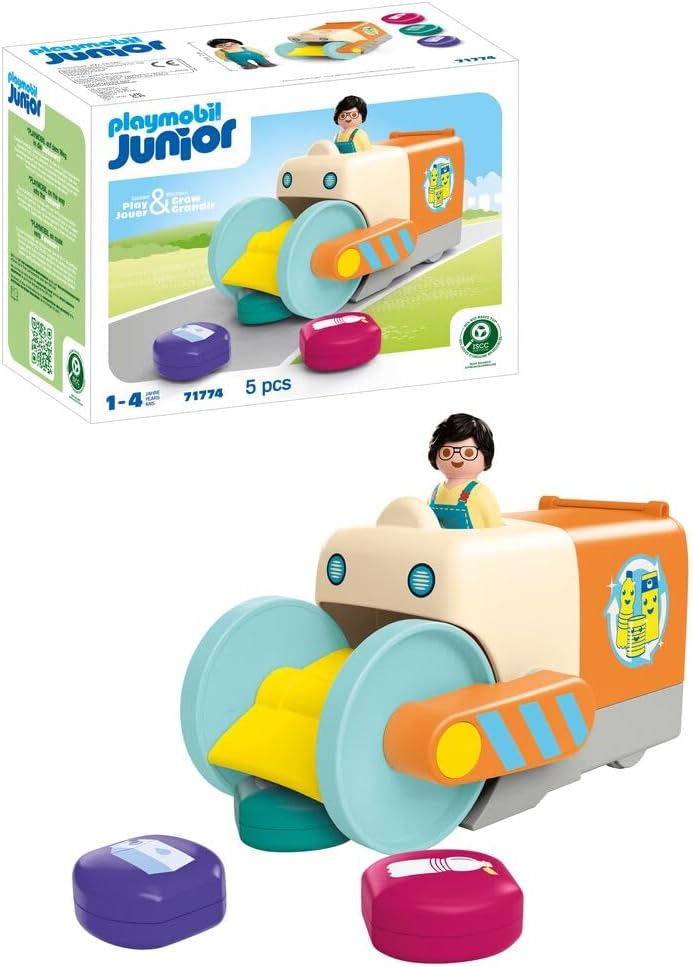 PLAYMOBIL 71774 junior: spassiges müllsammelfahrzeug