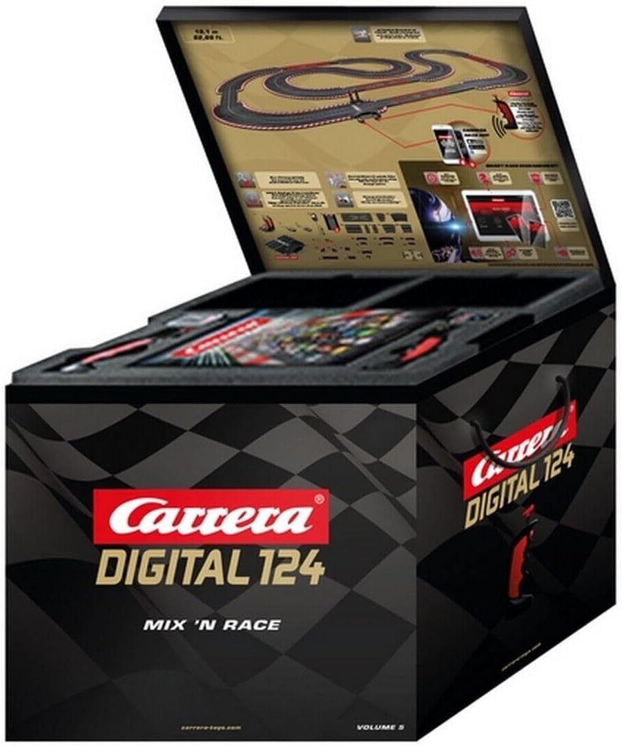 Carrera  Mix 'n Race Volume 5 – Digital 124 Autorennbahn-Set mit 19.10 m Strecke 20023635
