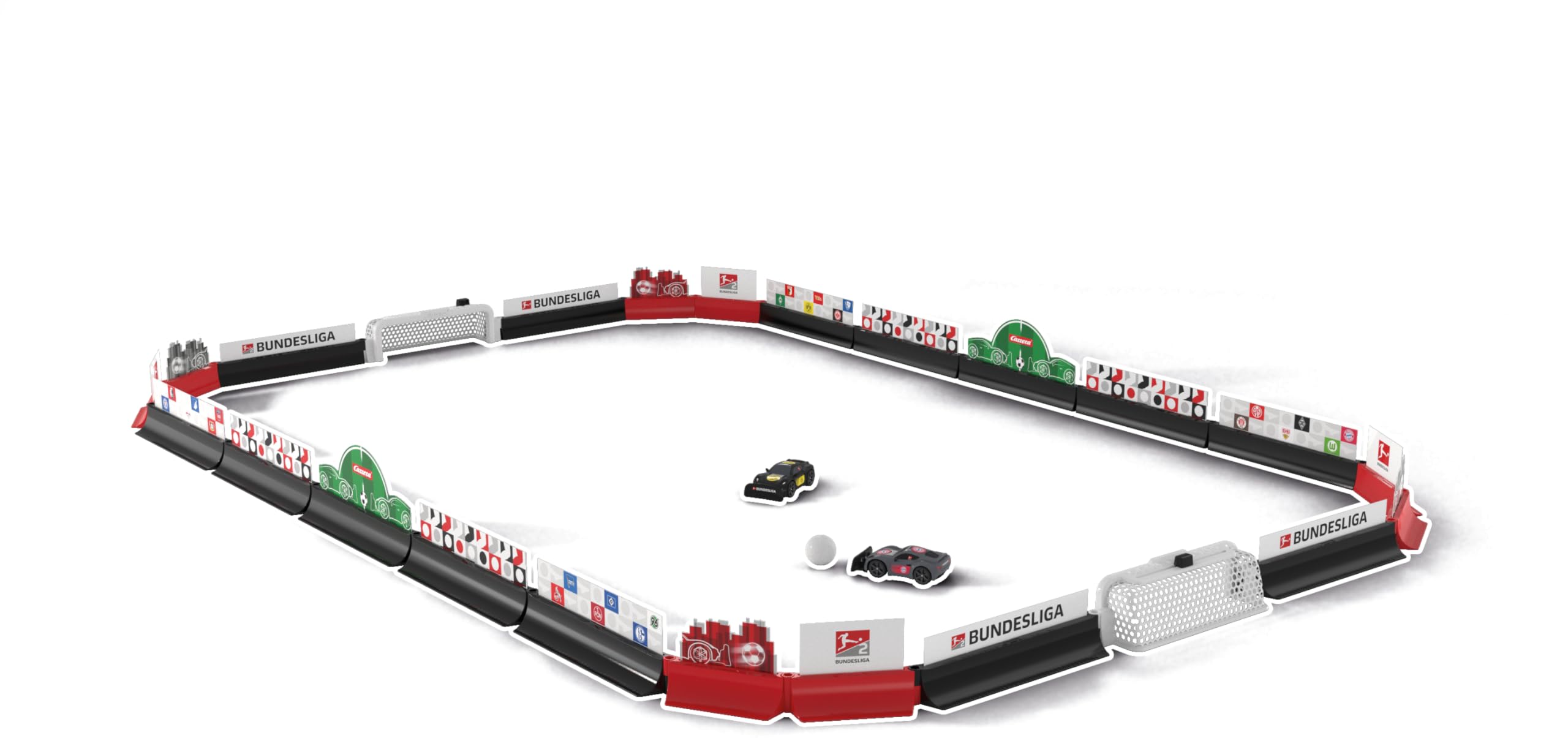 Carrera RC Bundesliga Soccer Set - Spielfeld mit 2 Mini-Fahrzeugen. Toren & Bal 370430041l Carrera RC Bundesliga Soccer Set - Spielfeld mit 2 Mini-Fahrzeugen. Toren & Bal 370430041l