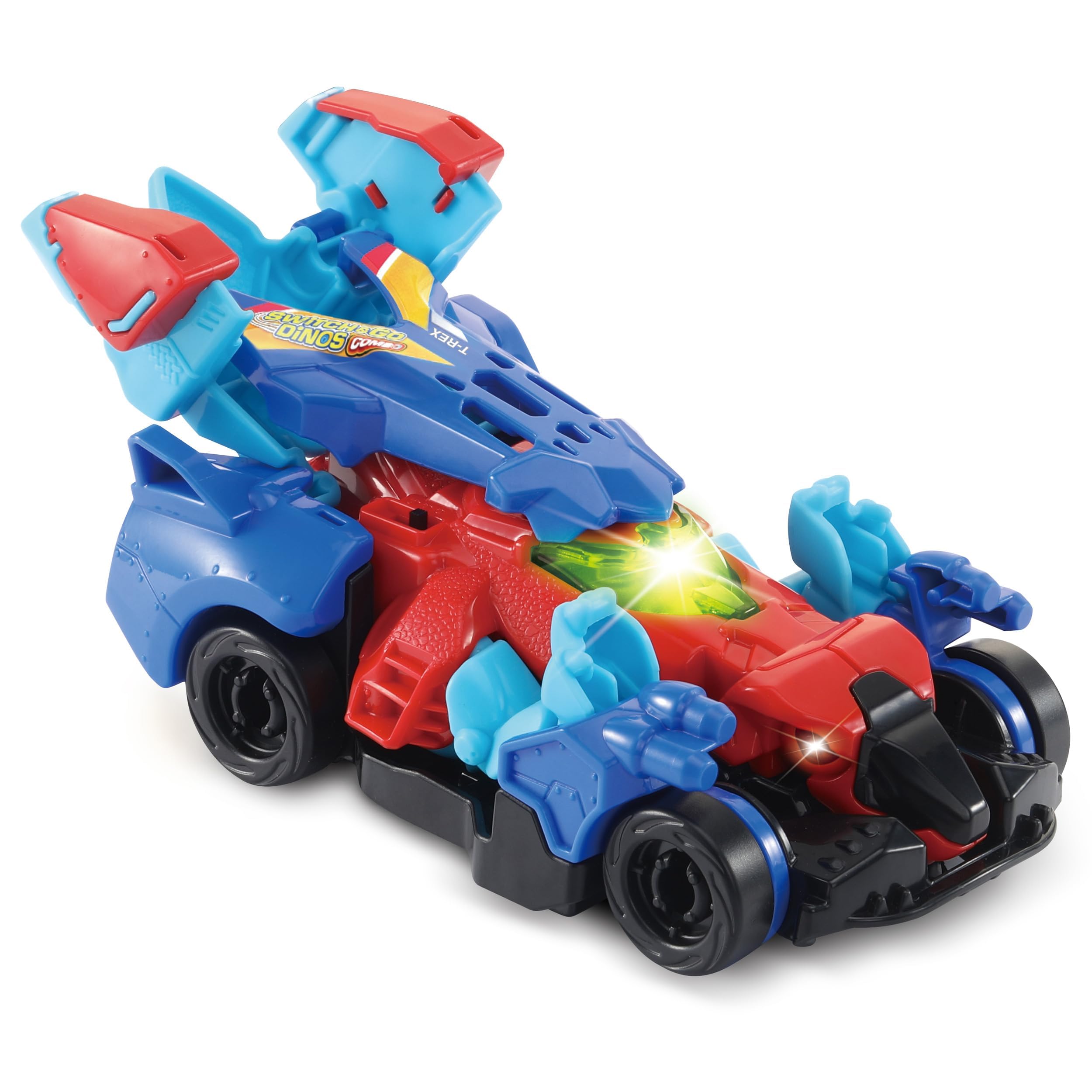 VTech Switch & Go Dinos - Combi T-Rex 80582004 Rasen, Rasenmäher, Pflanze, Werkzeug, Spielzeug