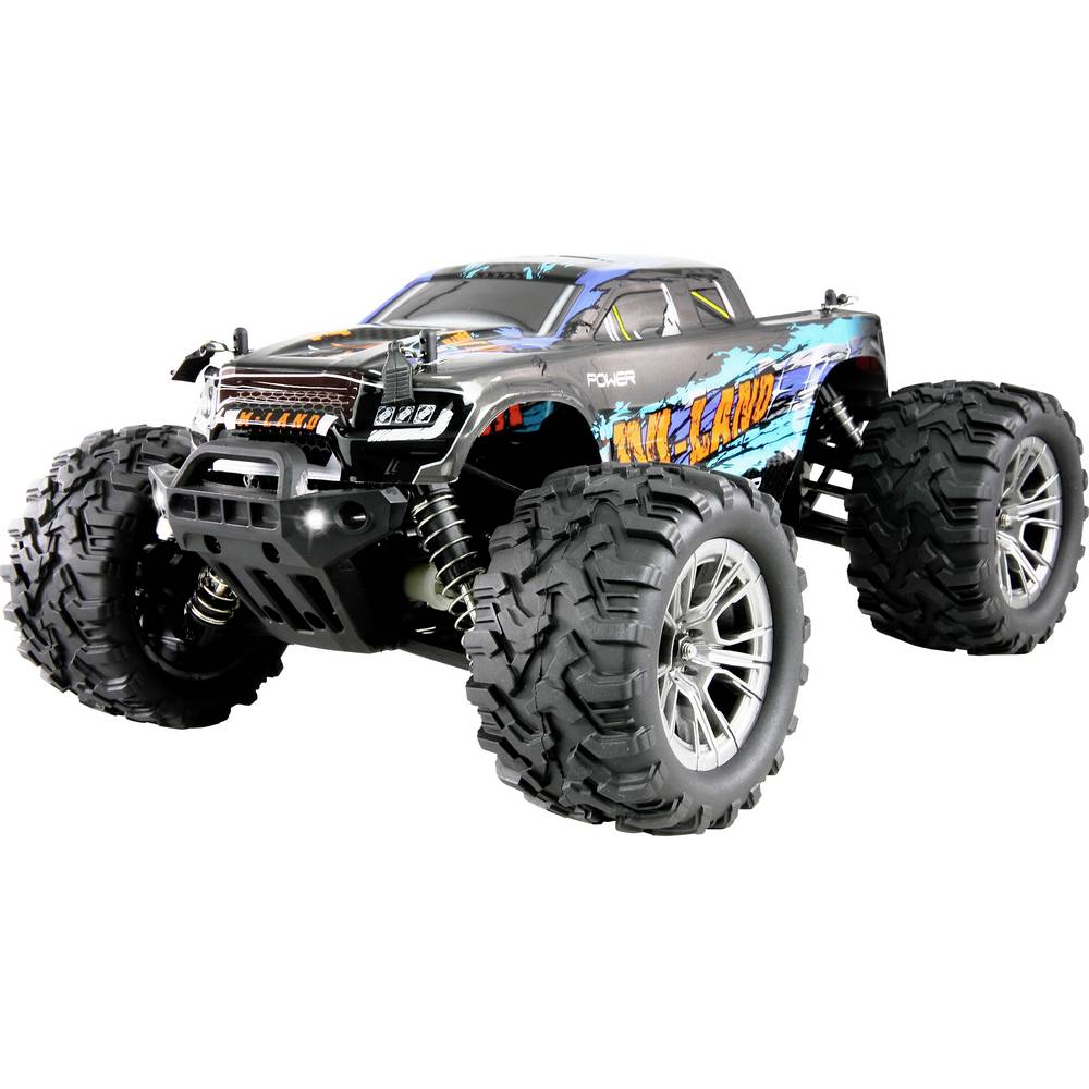 AMEWI, M-Land, Monstertruck, 48kmh, 4WD, 1:16, RTR, blau, Maschine, Rad, Buggy, Fahrzeug, Auto AMEWI M-Land Monstertruck 48kmh 4WD 1:16 RTR blau