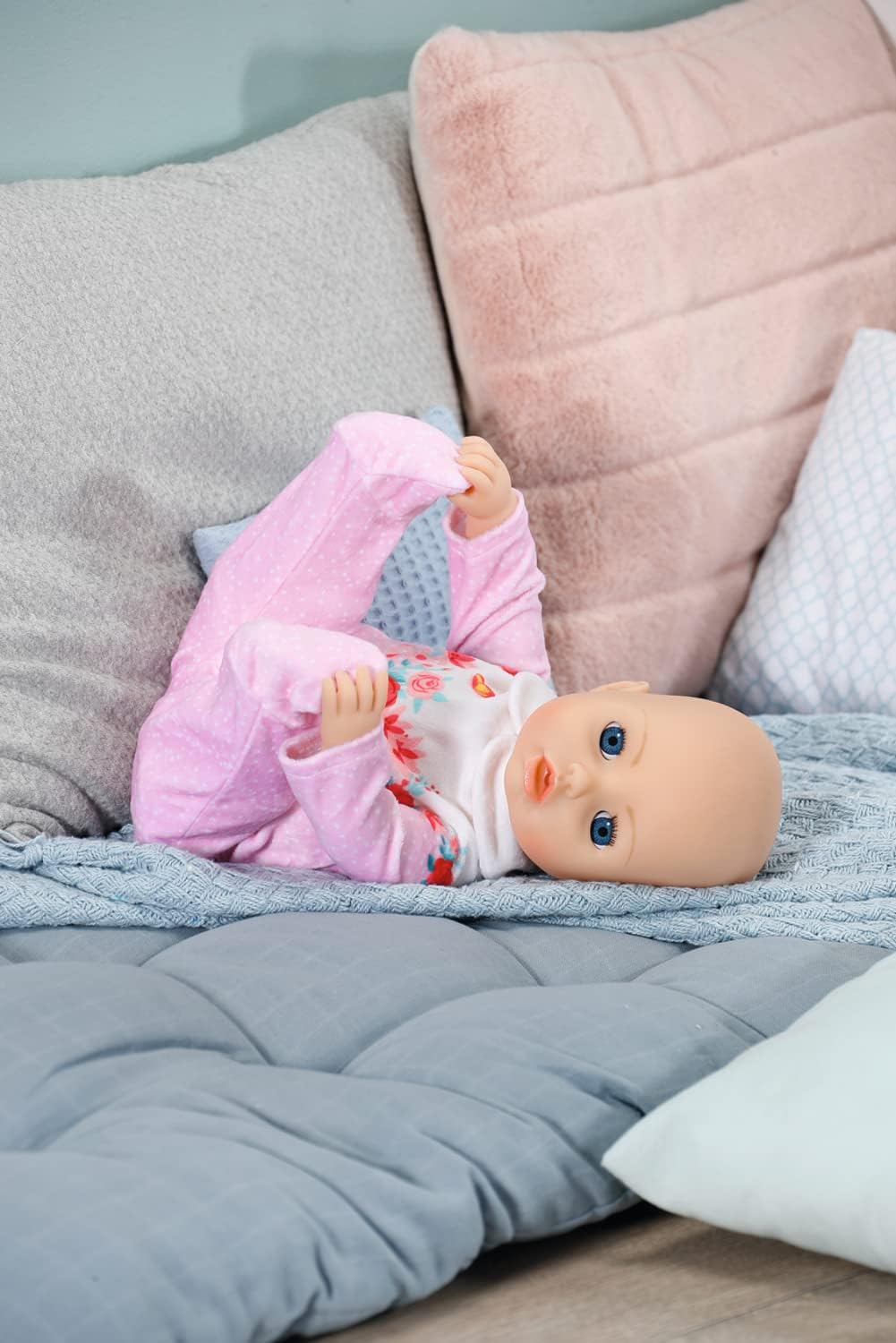 Baby Annabell Strampler rosa Blumen,43cm