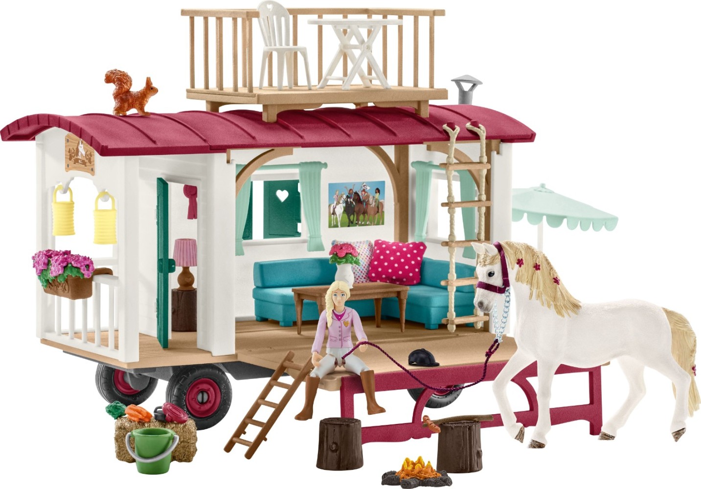 schleich Horse Club 42593 Caravan Kind, Weiblich, Mädchen, Person, Schuh
