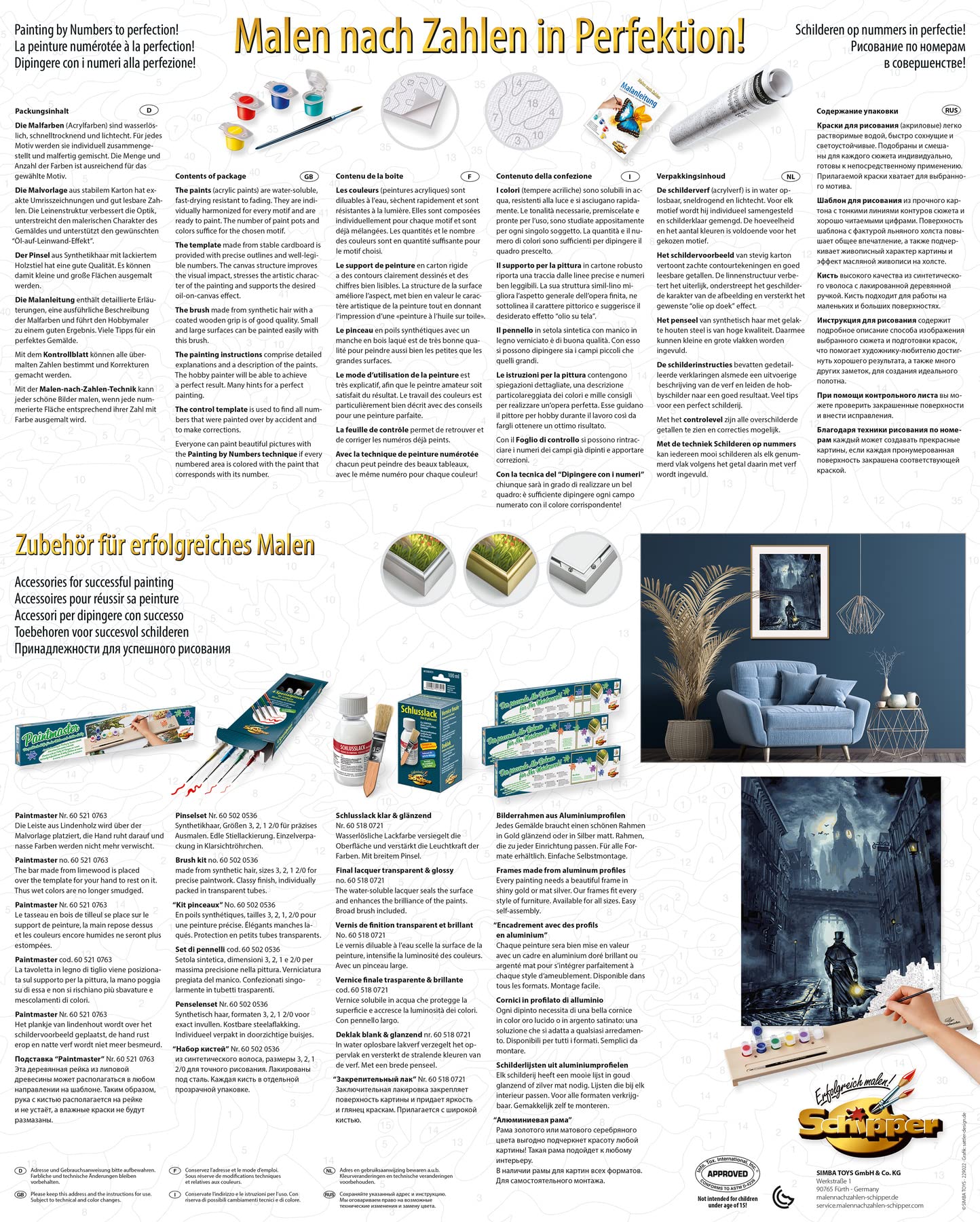 Schipper Mnz - The Dark Side - Ausdrucksstarkes Malset Mit Kontrastmotiv 609130889 Werbung, Plakat, Seite, Text