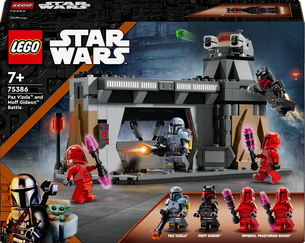 LEGO® Star Wars™ Duell zwischen Paz Vizsla™ und Moff Gideon™ 75386 Roboter, Spielzeug, Person