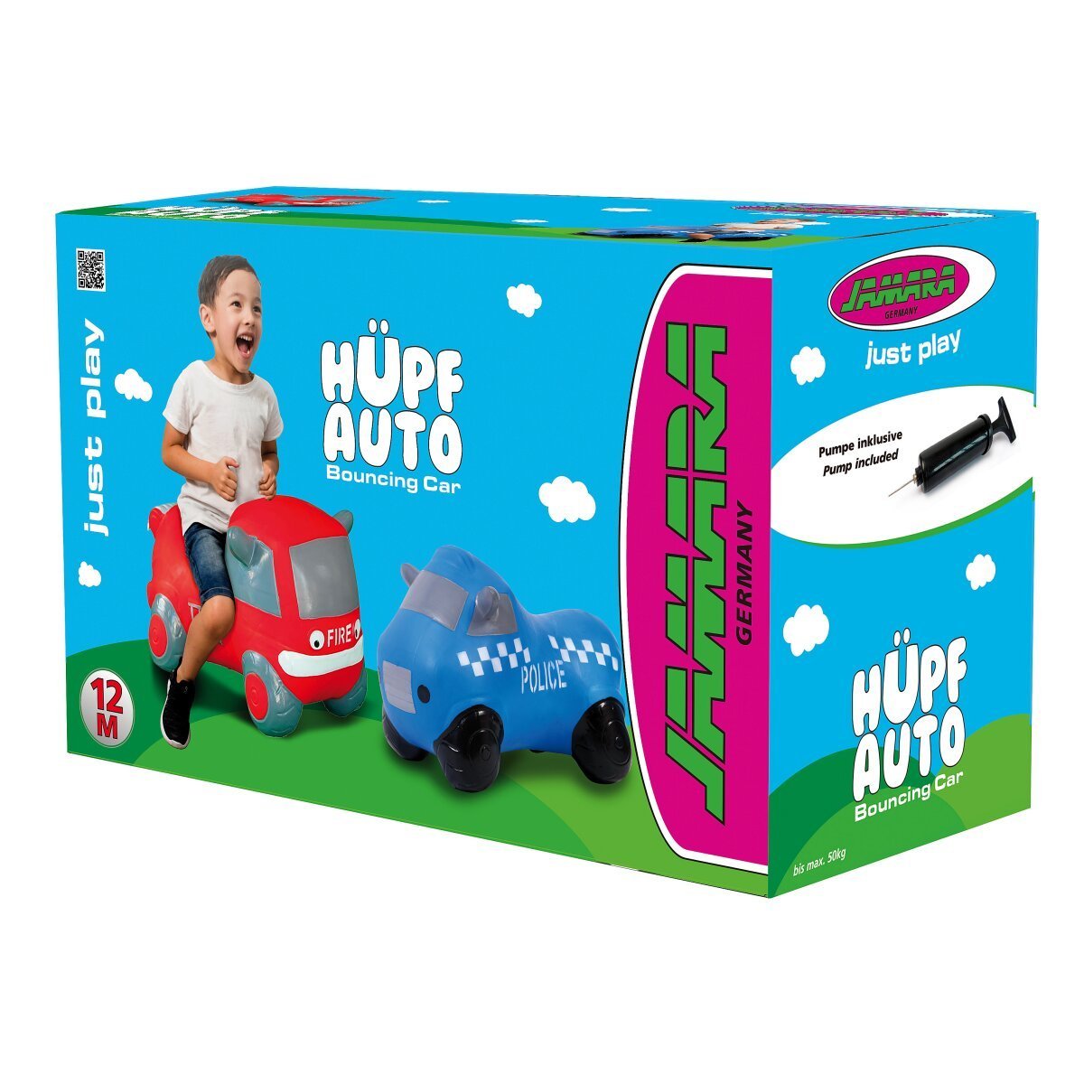 JAMARA Hüpfauto Police Truck HoppyDoo mit Pumpe ab 12 Monaten JAMARA Hüpfauto Police Truck HoppyDoo mit Pumpe ab 12 Monaten