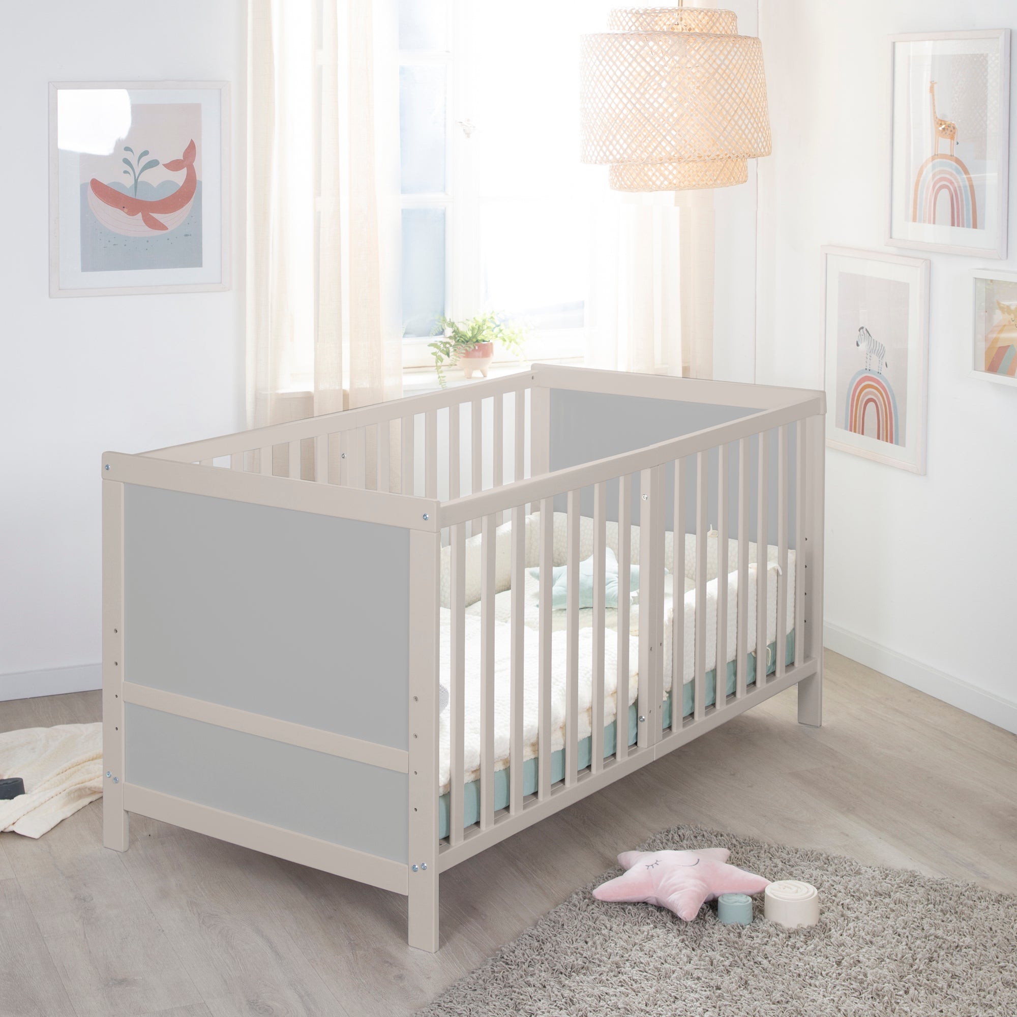 Roba 0194NG Kombi-Kinderbett 70x140 cm natur-grau – Komplettbettsets & Einzelbetten - Bild 11 Roba 0194NG Kombi-Kinderbett 70x140 cm natur-grau – Komplettbettsets & Einzelbetten - Produktbild 11