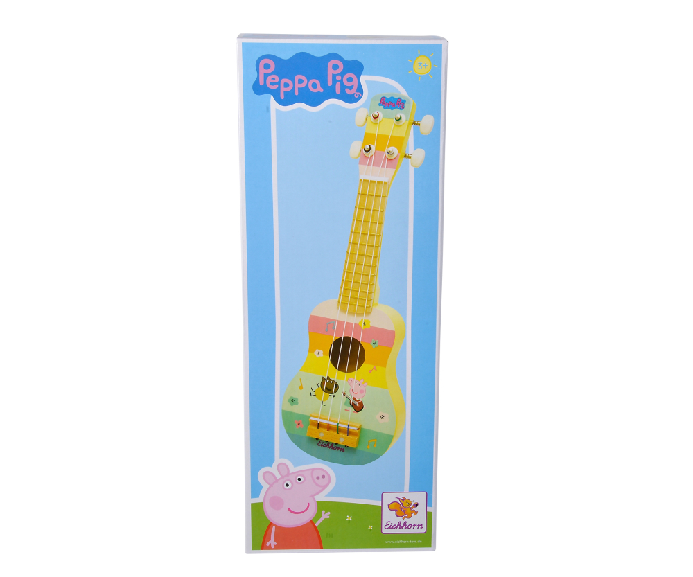 Eichhorn Peppa Pig Holz Ukulele 43cm Eichhorn Peppa Pig Holz Ukulele 43cm