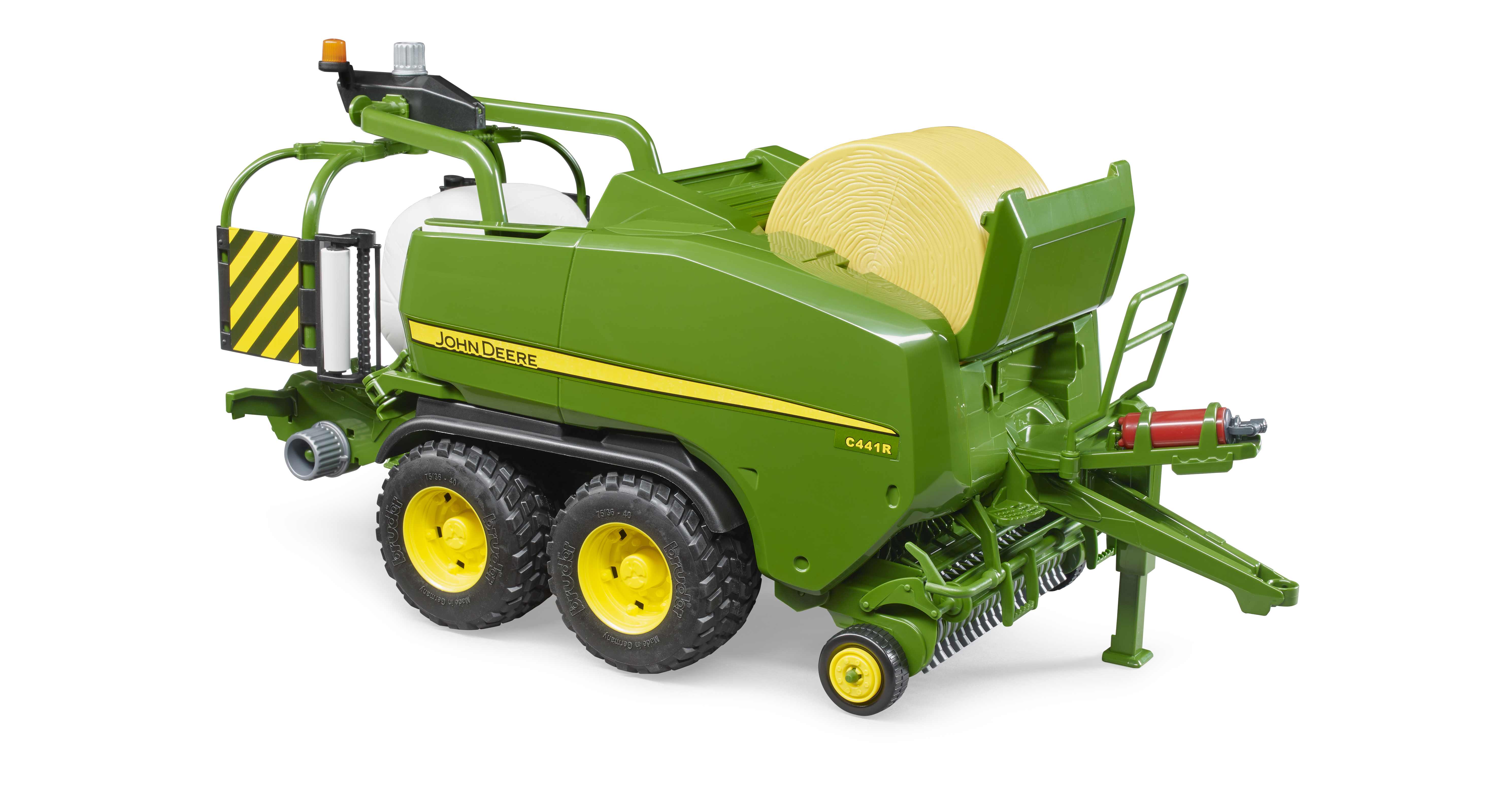 BRUDER 02032 - John Deere Rundballen-Presswickelkombination C441R