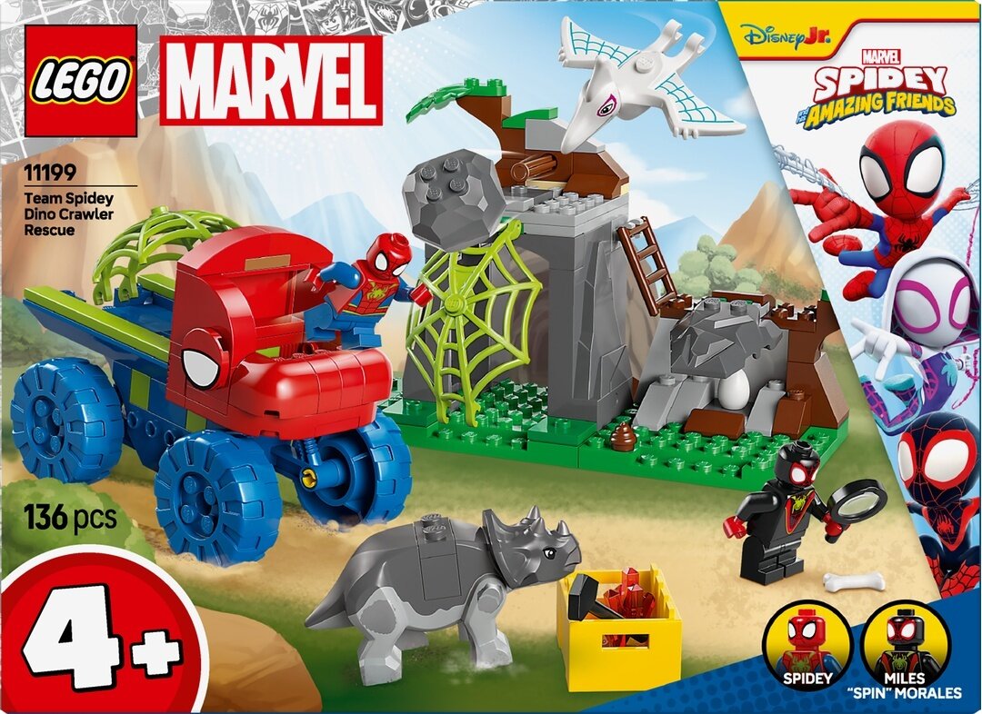 LEGO® Spidey und seine Superfreunde 11199 Spideys Team auf Rettungsmission im Dino-Truck Spielzeug, Maschine, Rad