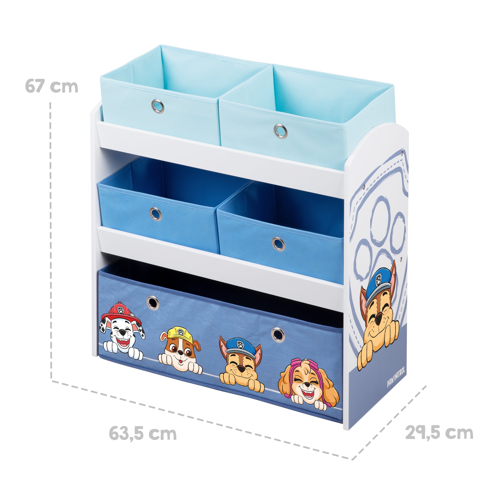 Roba 450159PW1 Spielregal Paw Patrol weiß – Spielmöbel - Bild 3 Roba 450159PW1 Spielregal Paw Patrol weiß – Spielmöbel - Produktbild 3