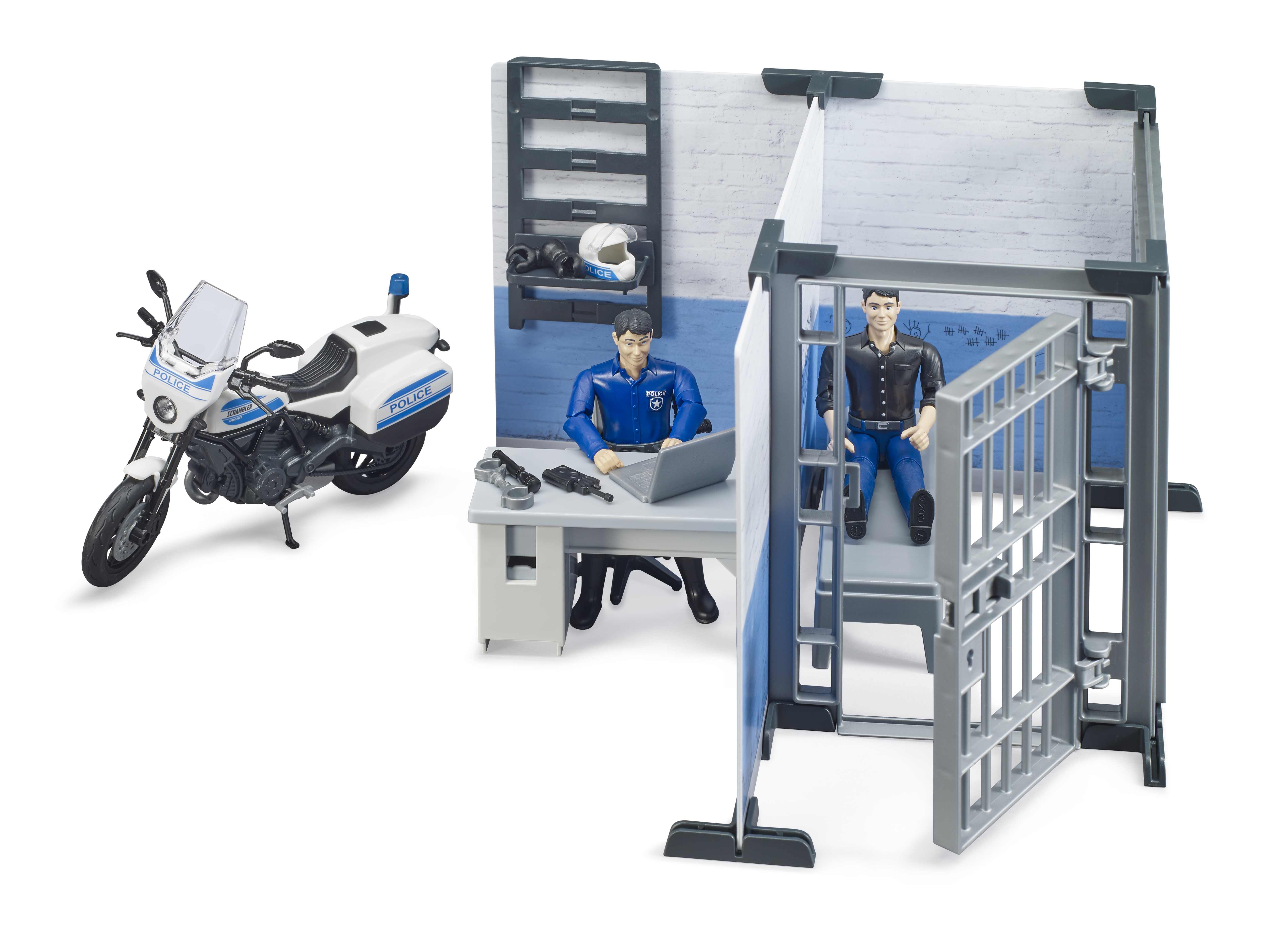 BRUDER 62732 - Bworld Polizeistation mit Polizeimotorrad - Bild 5 BRUDER 62732 - Bworld Polizeistation mit Polizeimotorrad - Bild 5