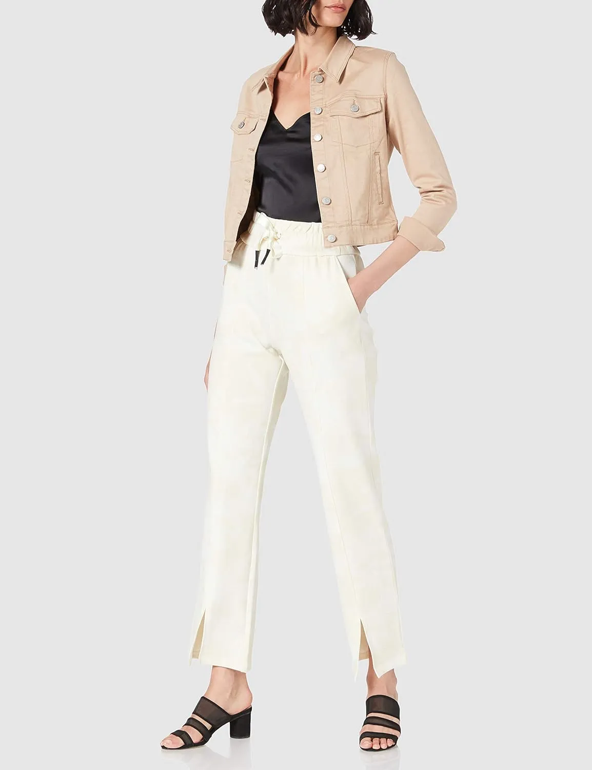 Desigual Damen Hose „Hell Locker“ - Beige 21SOPK101006 GR. L Desigual Damen Hose „Hell Locker“ - Beige 21SOPK101006 GR. L