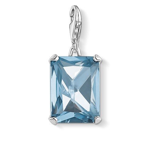 Thomas Sabo Anhänger Charm-Club Großer Stein Blau 1846-009-1 Thomas, Sabo, Anhänger, Charm-Club, Großer, Stein, Blau, 1846-009-1, Zubehor, Edelstein, Schmuck, Diamant