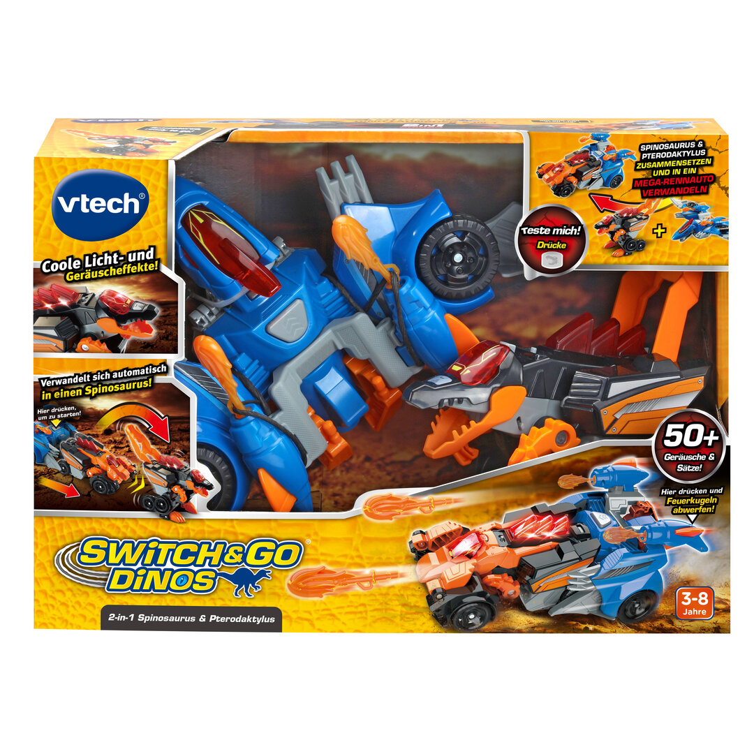 VTech Switch & Go Spinosaurus & Pterodaktylus 80-549304 VTech, Switch, &, Go, Spinosaurus, &, Pterodaktylus, 80-549304, Maschine, Rad