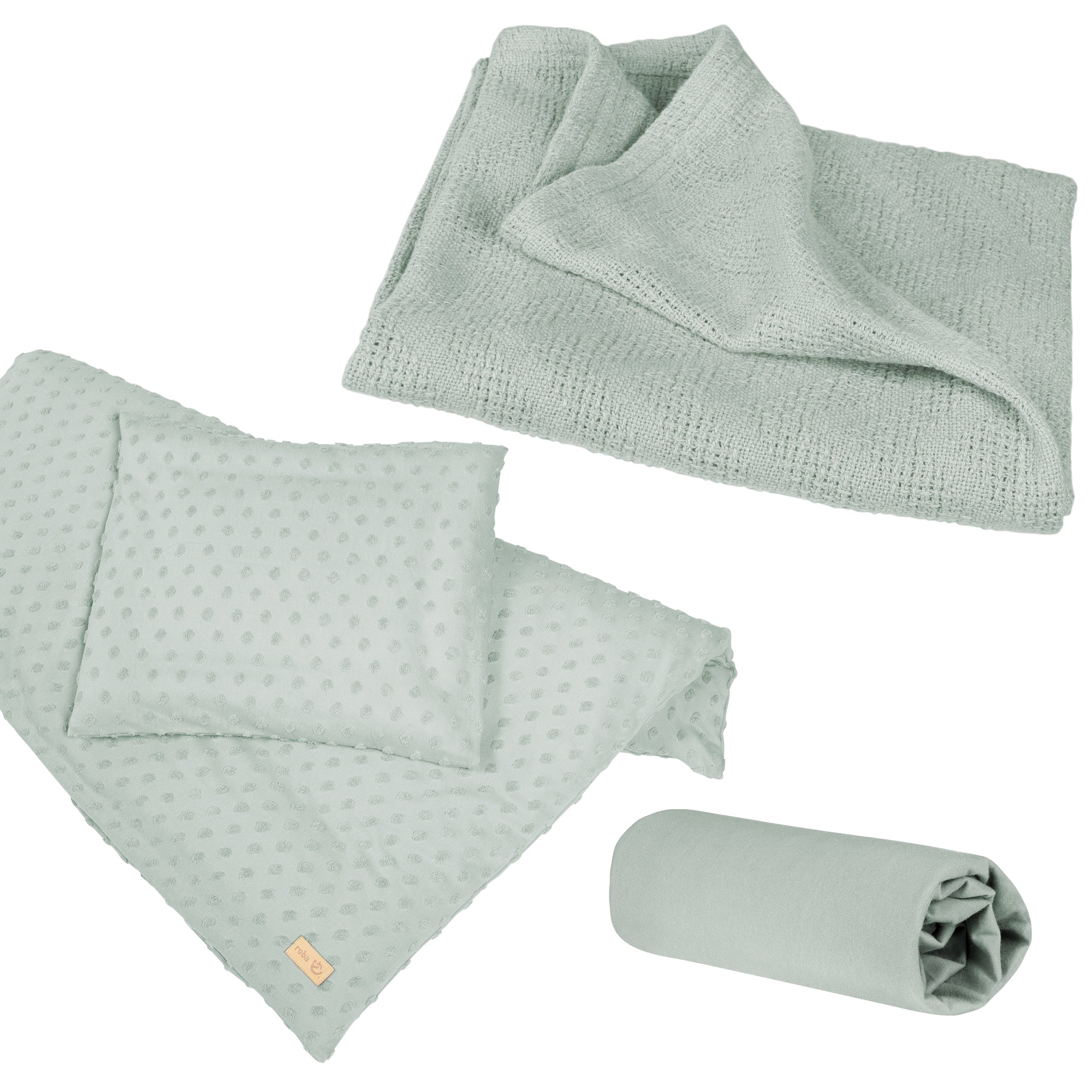 Roba 240S04T3 Geschenkset BIO-Jersey Schlafen kl grün frosty green – Heim Textilien - Bild 1 Roba 240S04T3 Geschenkset BIO-Jersey Schlafen kl grün frosty green – Heim Textilien - frosty green - Heim Textilien - Produktbild 1
