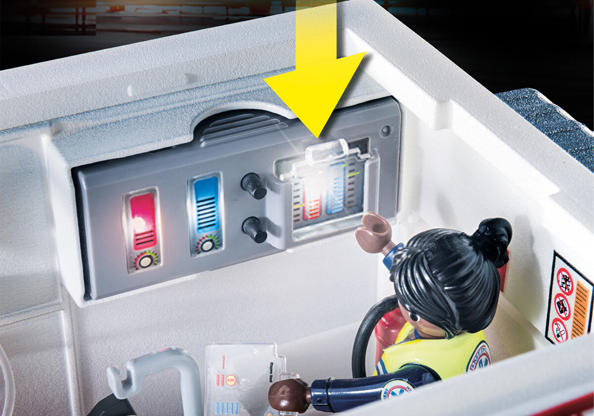 PLAYMOBIL 70936 Rettungs-Fahrzeug: US Ambulance Person