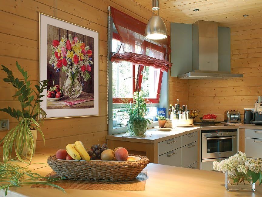 Drinnen, Innenarchitektur, Küche, Dekoration für Zuhause, Mikrowelle