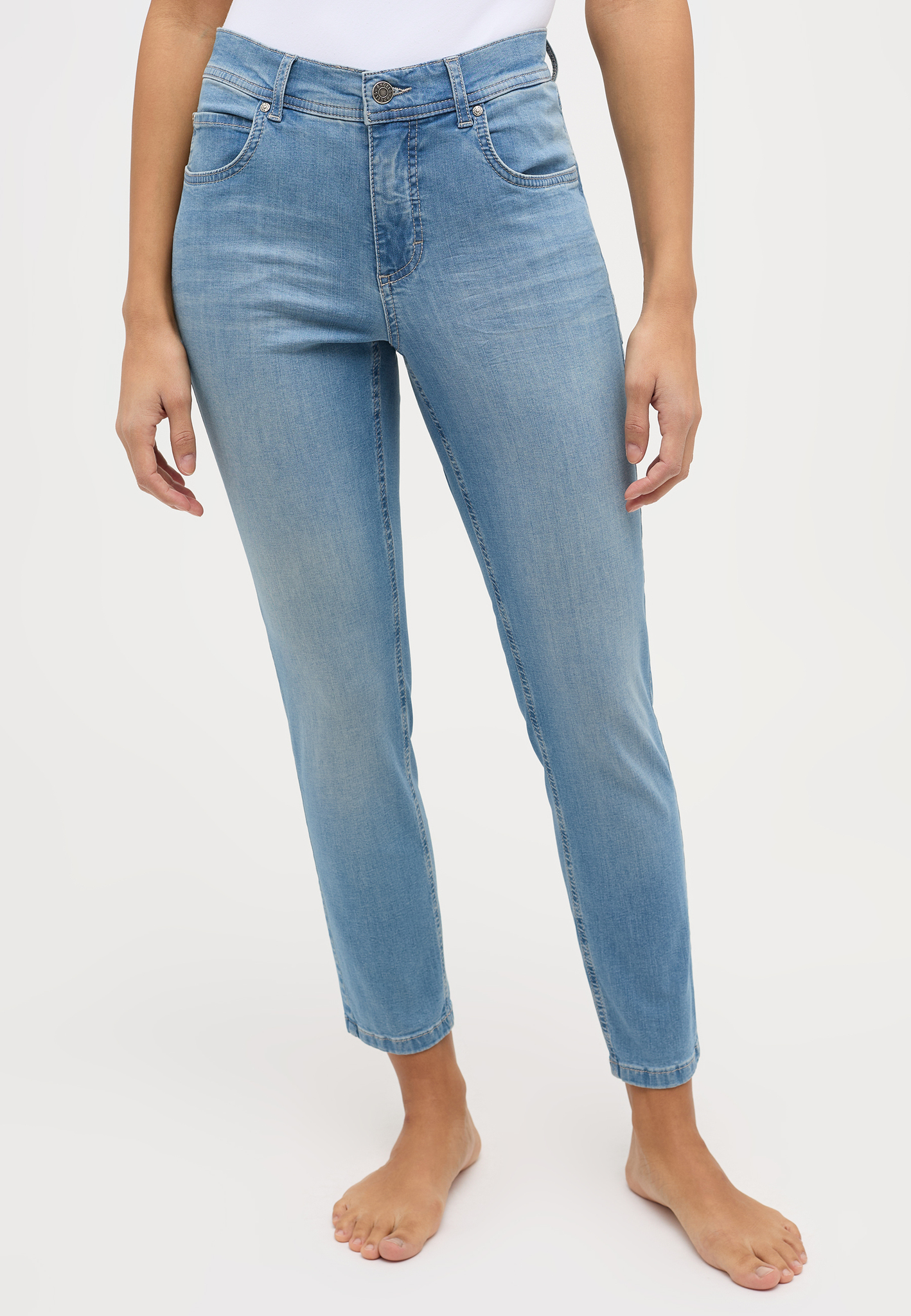 ANGELS 332681407 Damen Jeans Ornella Bea 7/8 Slim Fit - Sand ANGELS 332681407 Damen Jeans Ornella Bea 7/8 Slim Fit - Sand