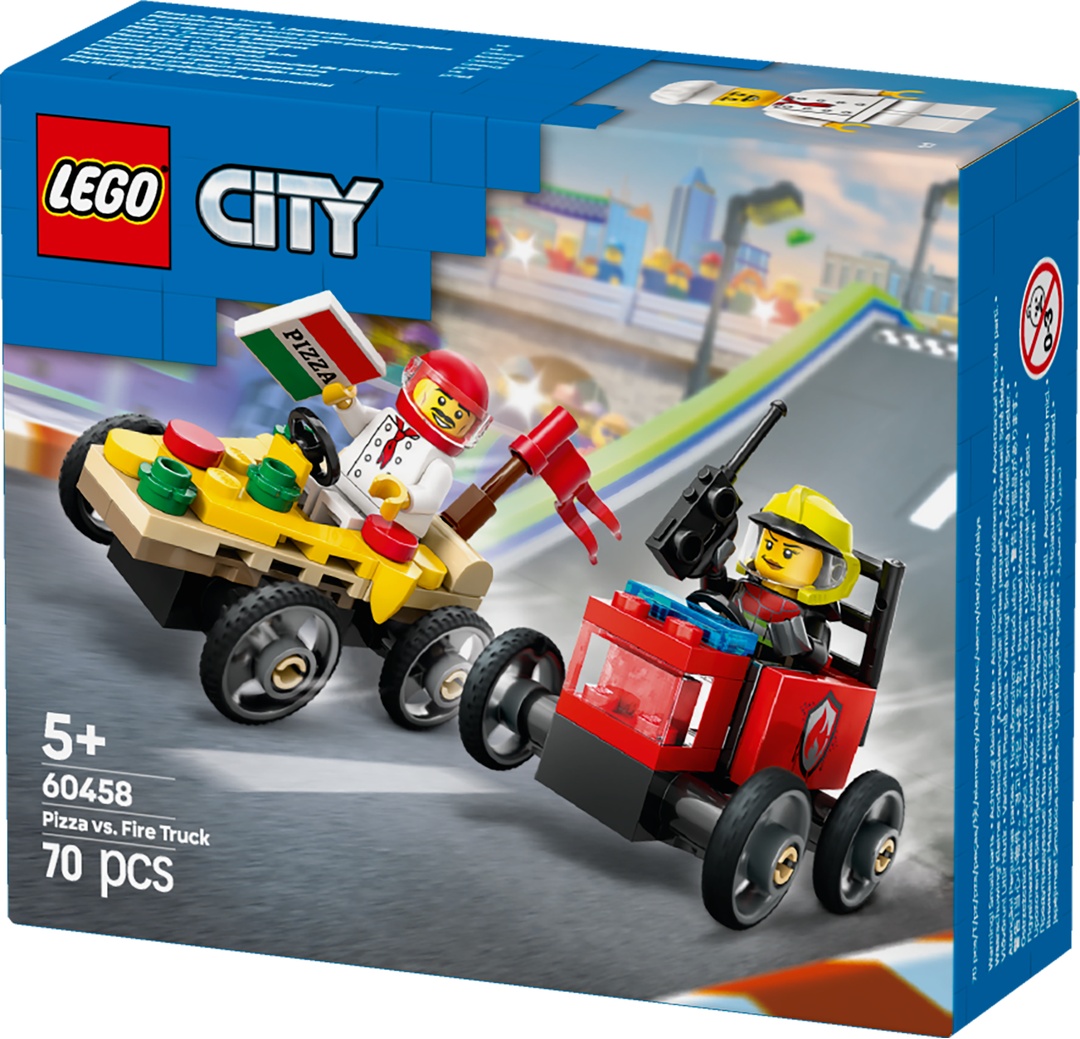 LEGO® City 60458 Pizzalieferwagen vs. Löschauto LEGO® City 60458 Pizzalieferwagen vs. Löschauto