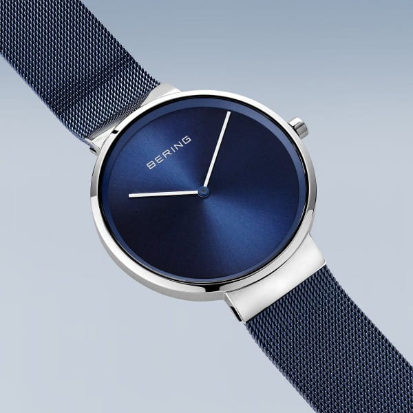Bering 14539-307 Unisex Uhr, Milanaise, Blau/Silber Bering 14539-307 Unisex Uhr, Milanaise, Blau/Silber