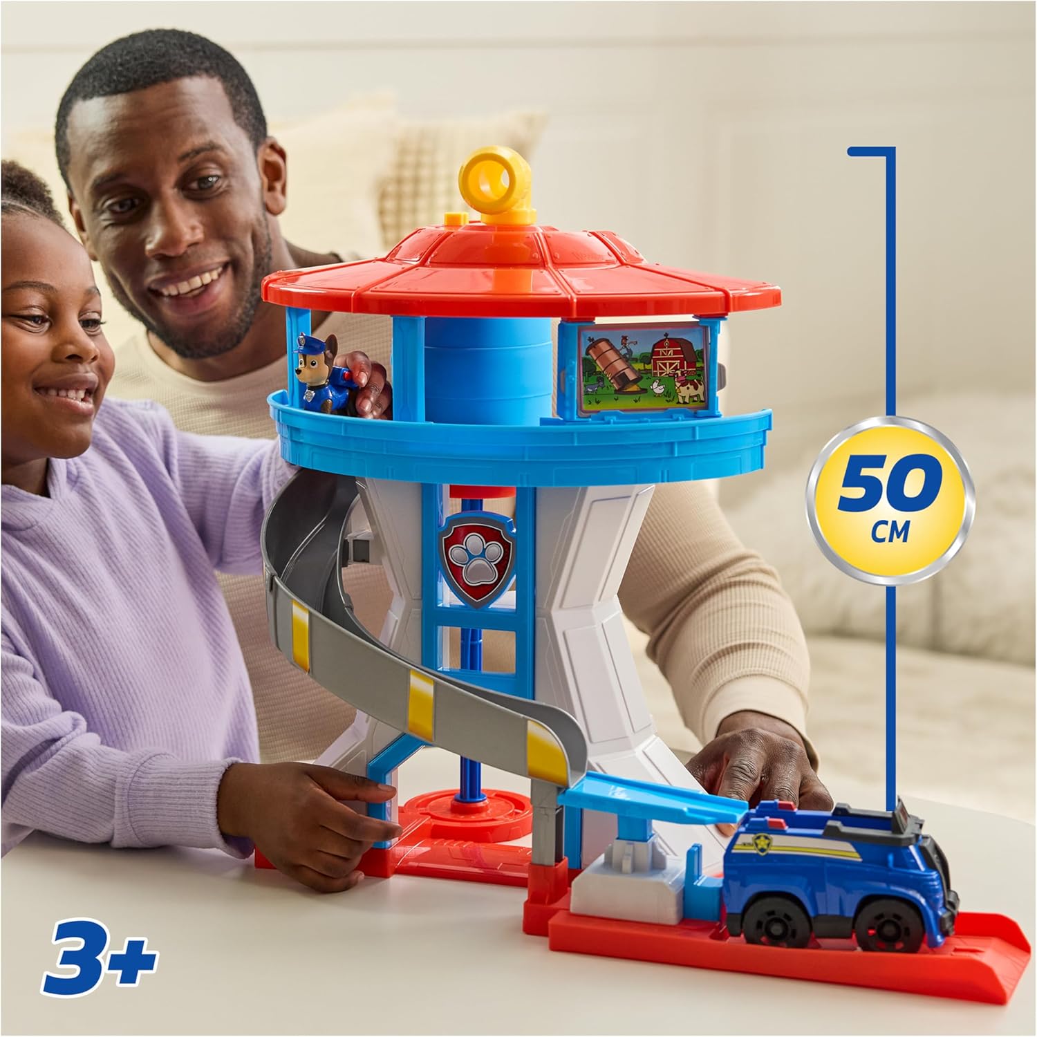 PAW Patrol Lookout Tower Hauptquartier-Spielset von Spin Master PAW Patrol Lookout Tower Playset Hauptquartier-Spielset mit Figuren und Fahrzeugen von Spin Master